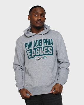 47 Brand Philadelphia Eagles Box Out Headline Hoodie Slate Grey