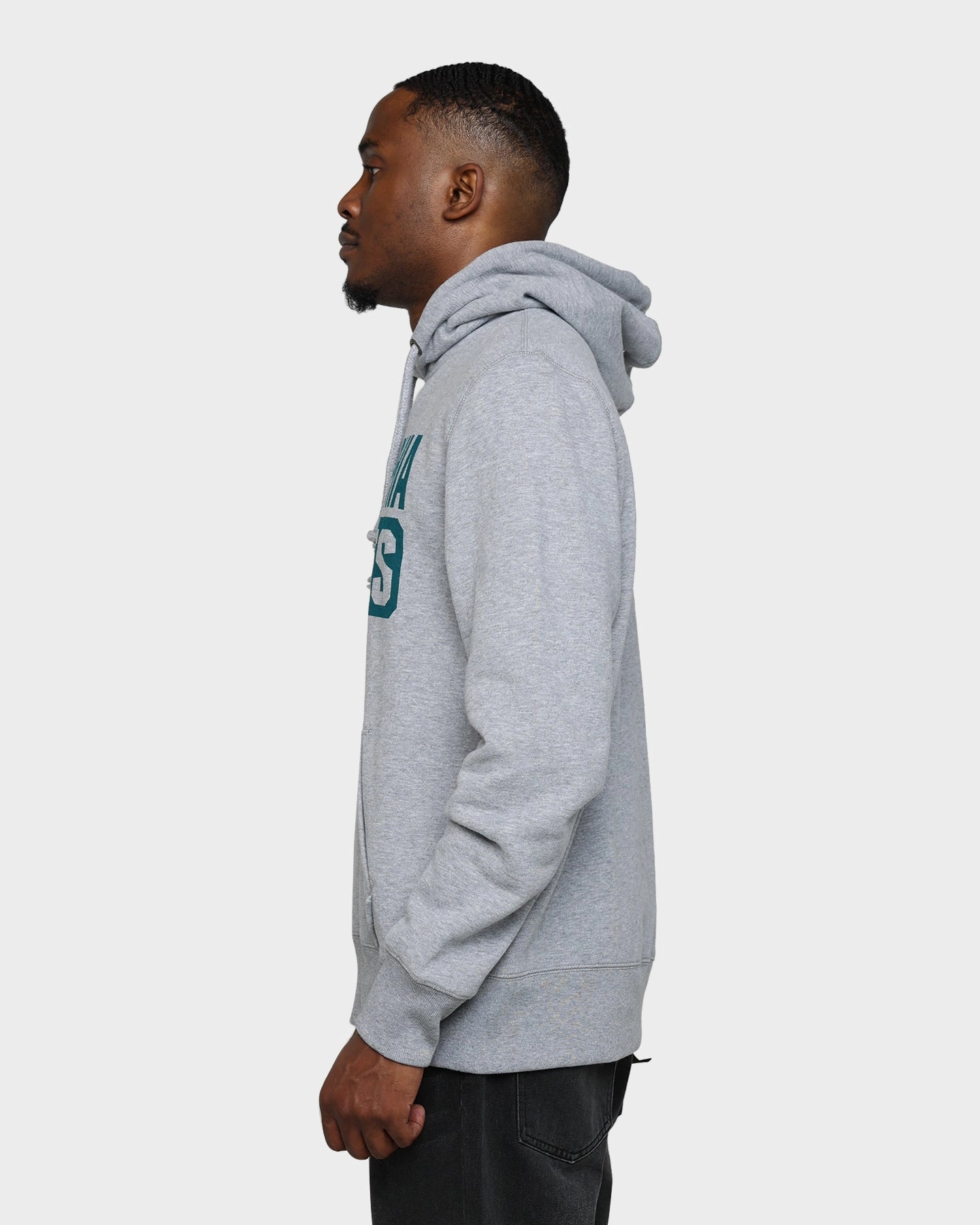 47 Brand Philadelphia Eagles Box Out Headline Hoodie Slate Grey