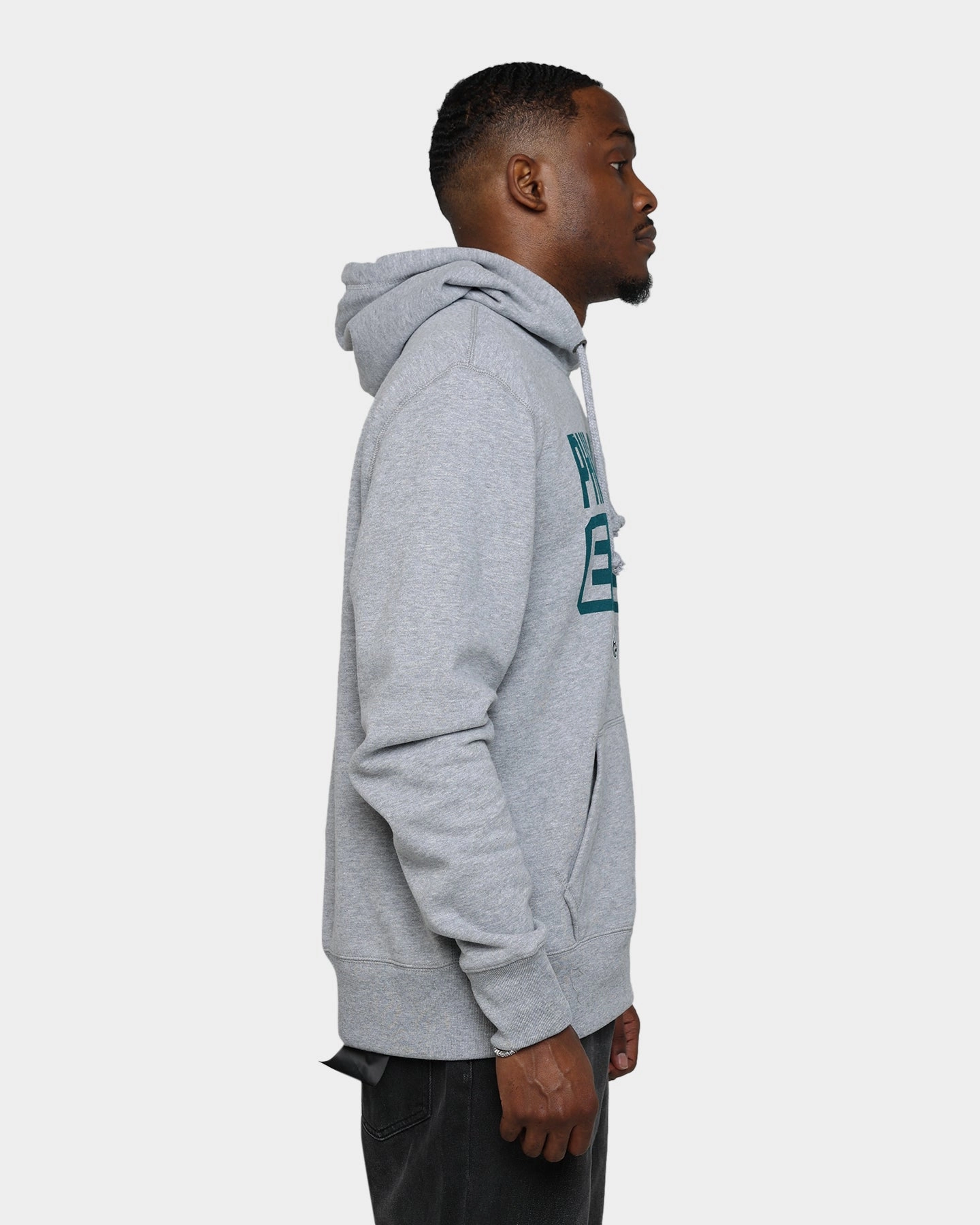 47 Brand Philadelphia Eagles Box Out Headline Hoodie Slate Grey