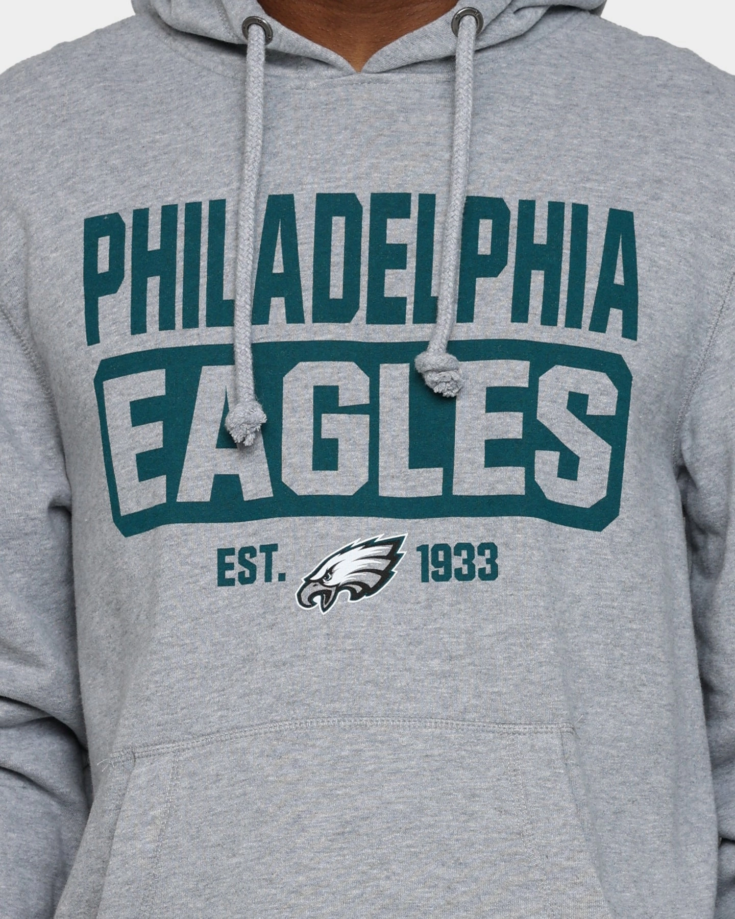 47 Brand Philadelphia Eagles Box Out Headline Hoodie Slate Grey