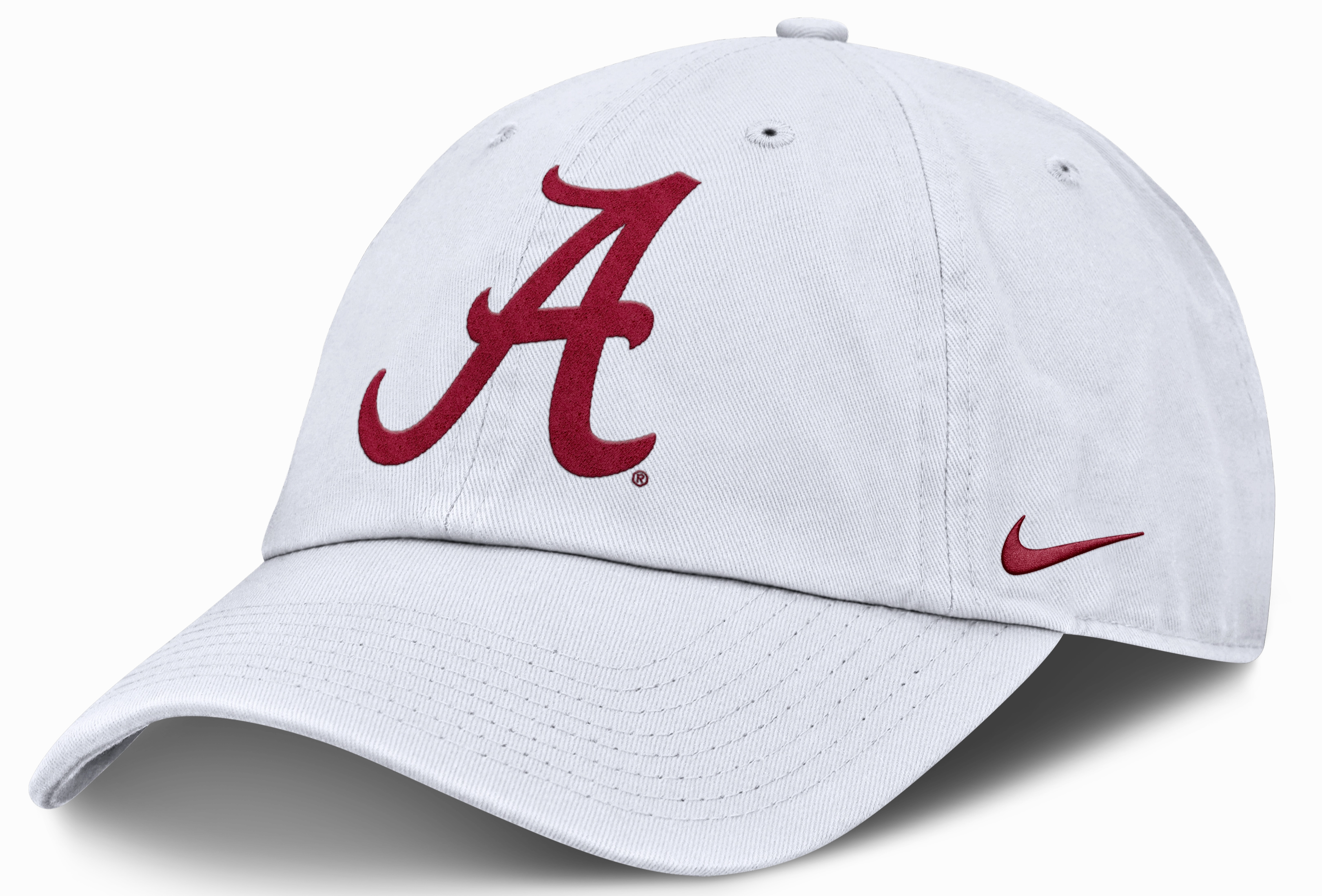 Alabama Crimson Tide Nike White Club Primetime Adjustable Hat