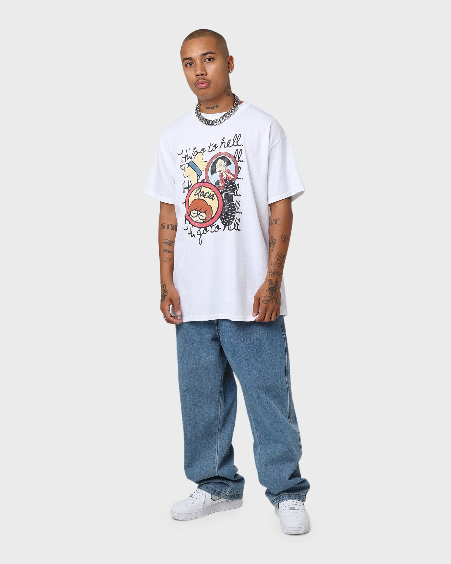 American Thift X Daria Go To Hell T-Shirt White