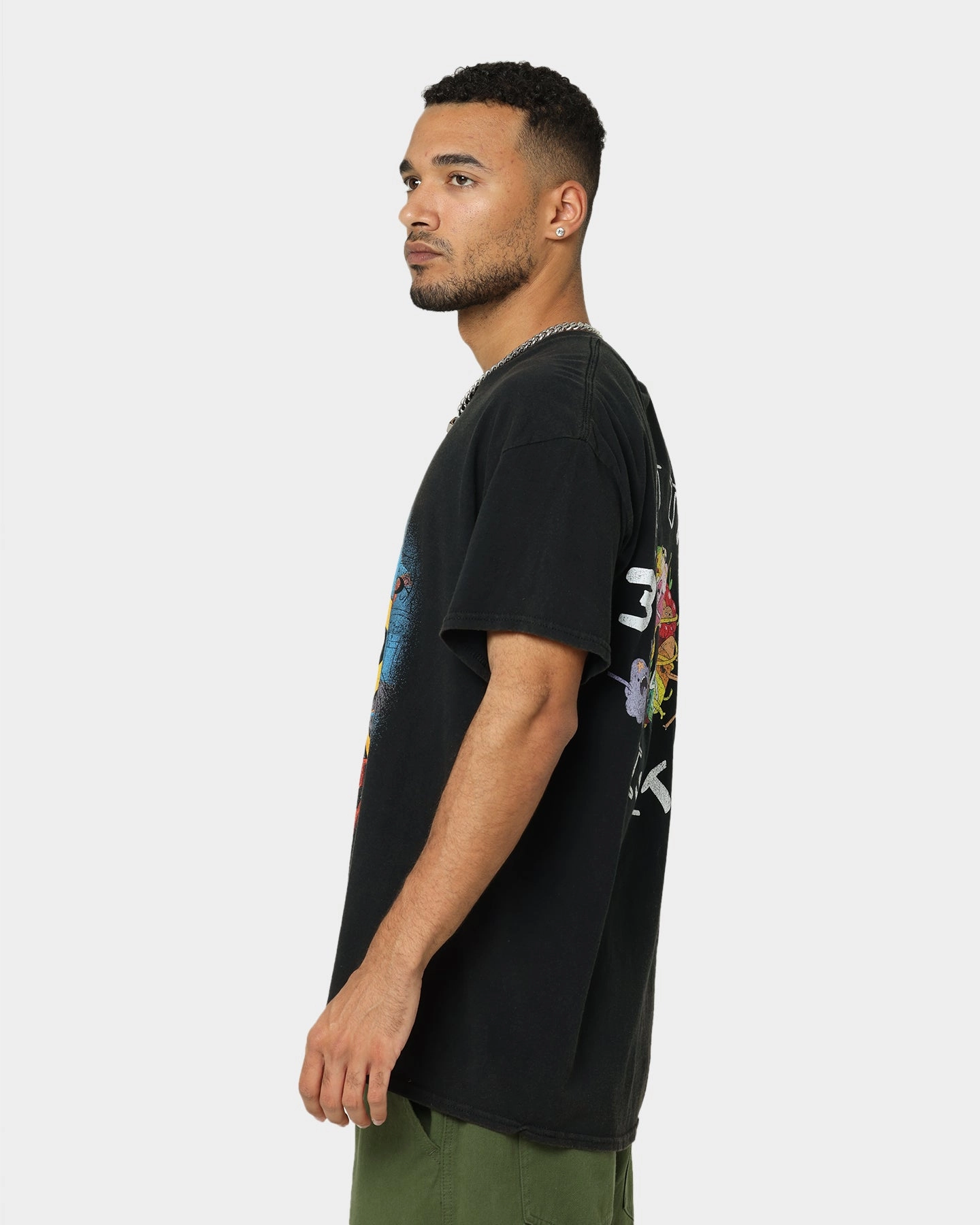 American Thrift X Adventure Time What Time Is It Vintage T-Shirt Black Wash