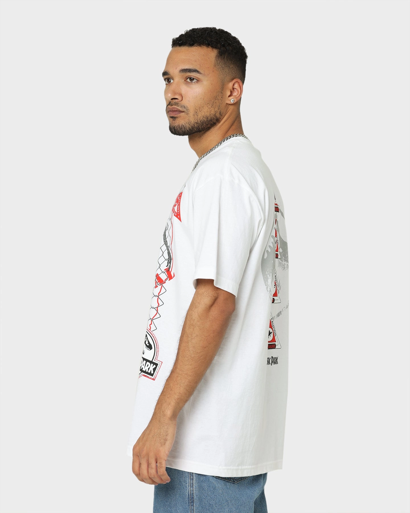 American Thrift X Jurassic Park Jurassic Park T-Shirt White