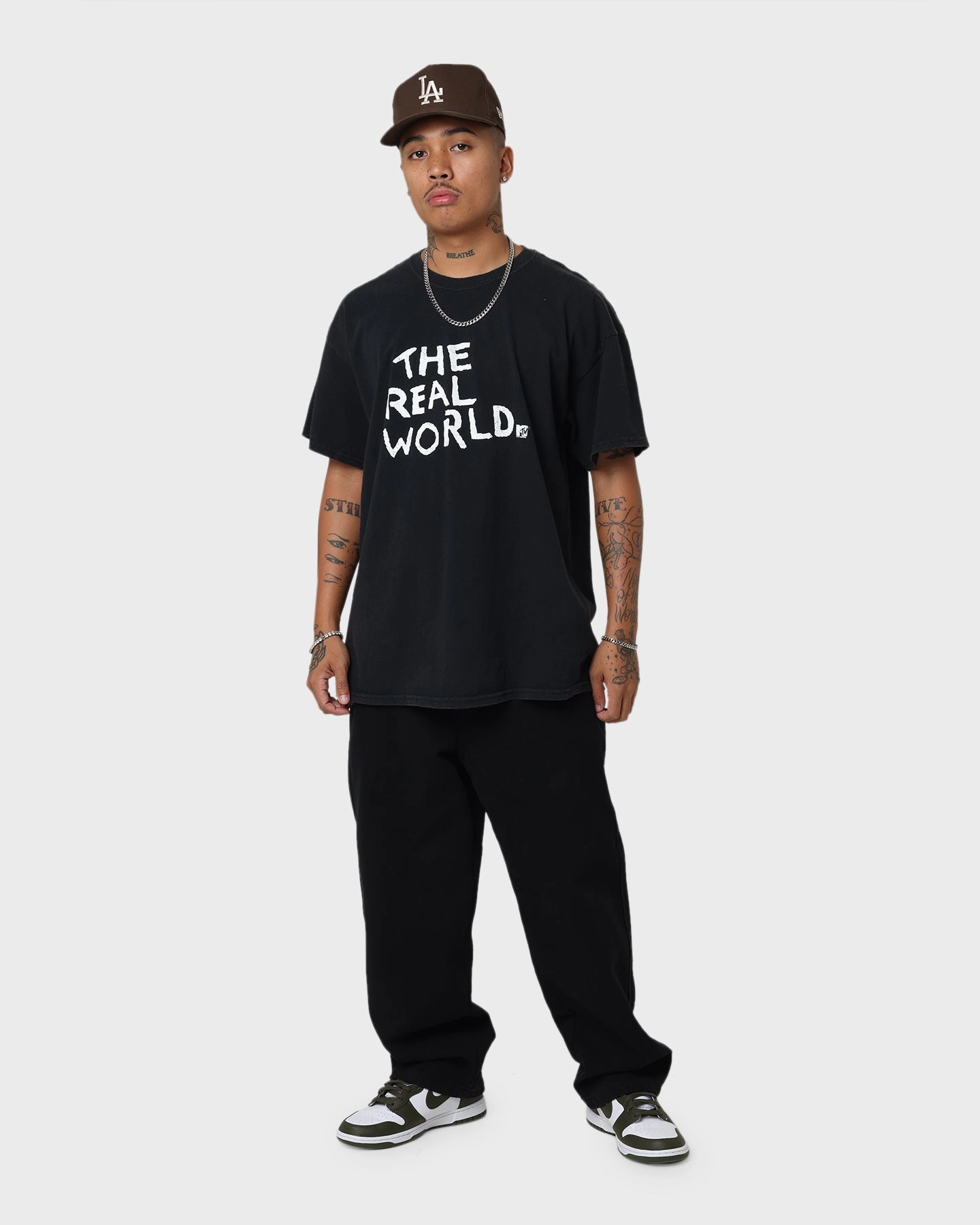 American Thrift X MTV The Real World Vintage T-Shirt Black Wash
