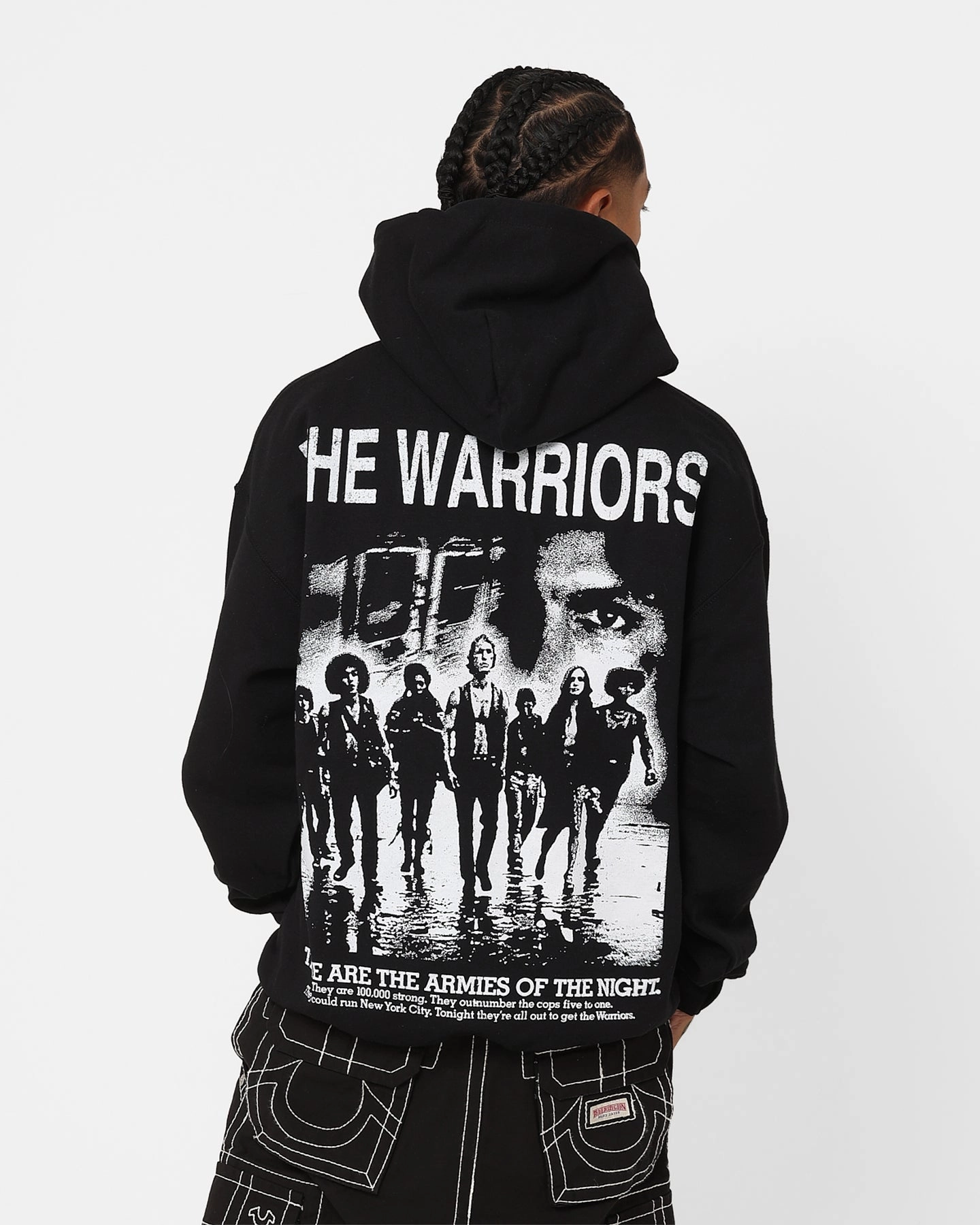 American Thrift X The Warriors Warriors Night Hoodie Black