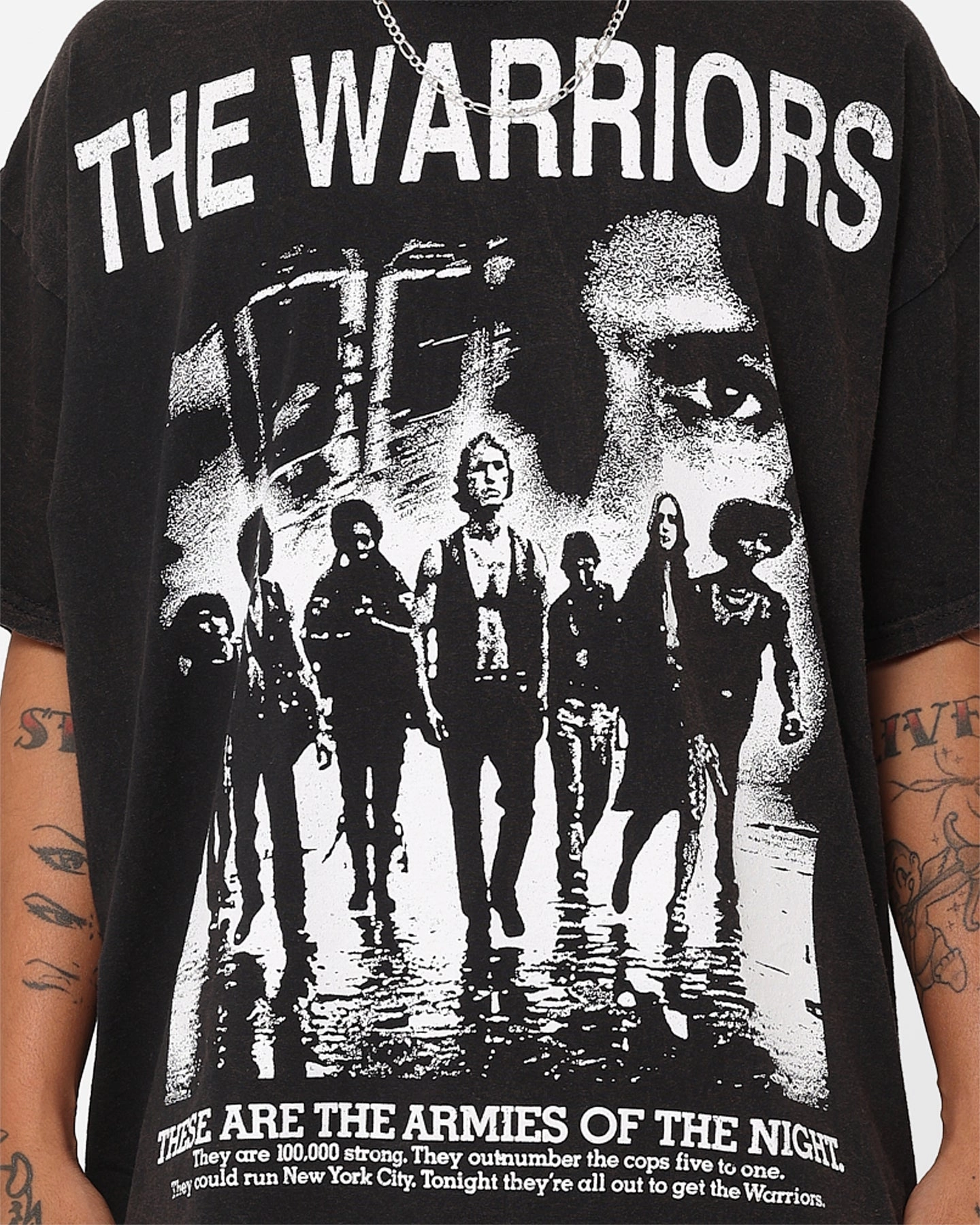 American Thrift X The Warriors Warriors Night T-Shirt Black Wash