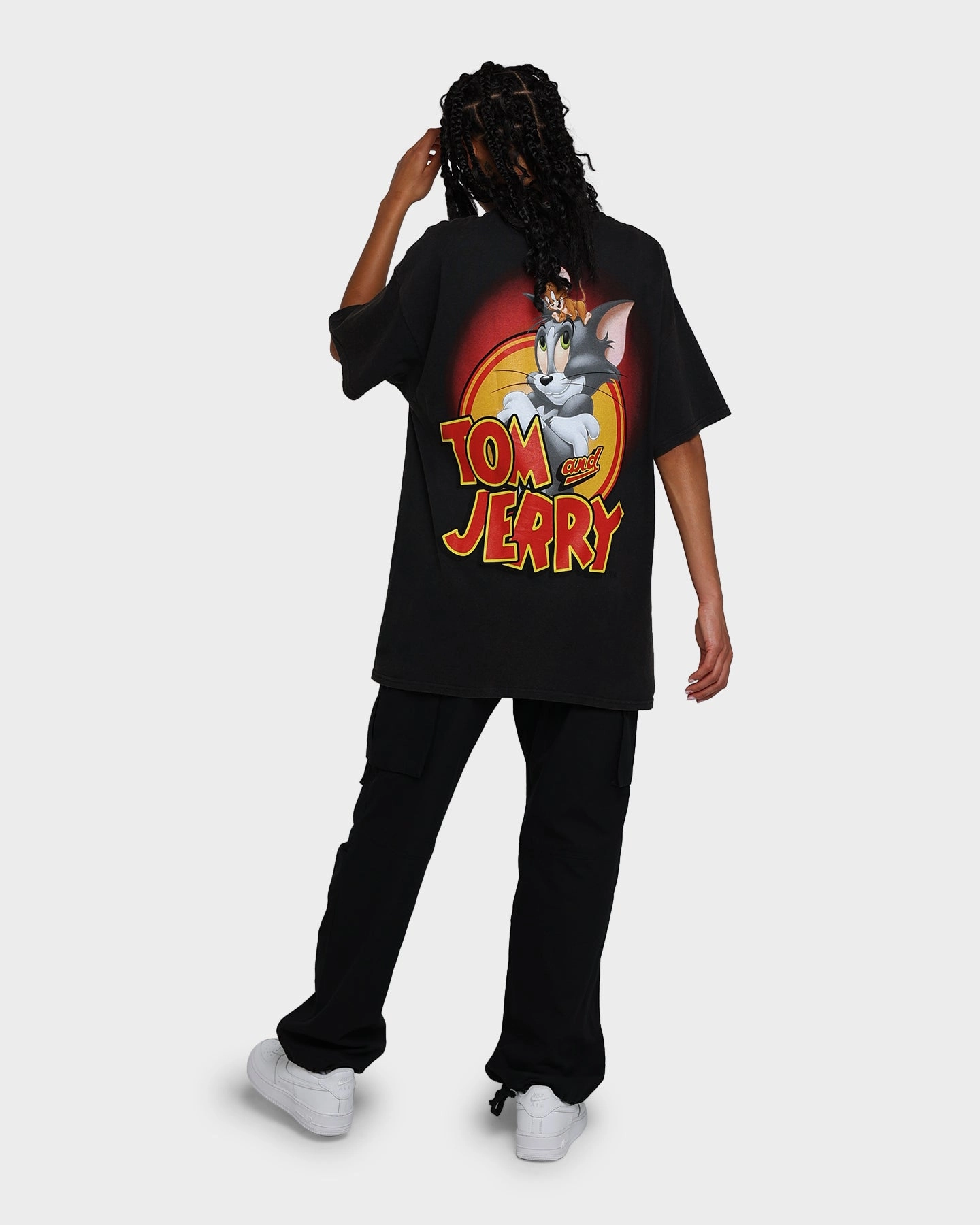 American Thrift X Tom and Jerry Vintage T-Shirt Black Wash