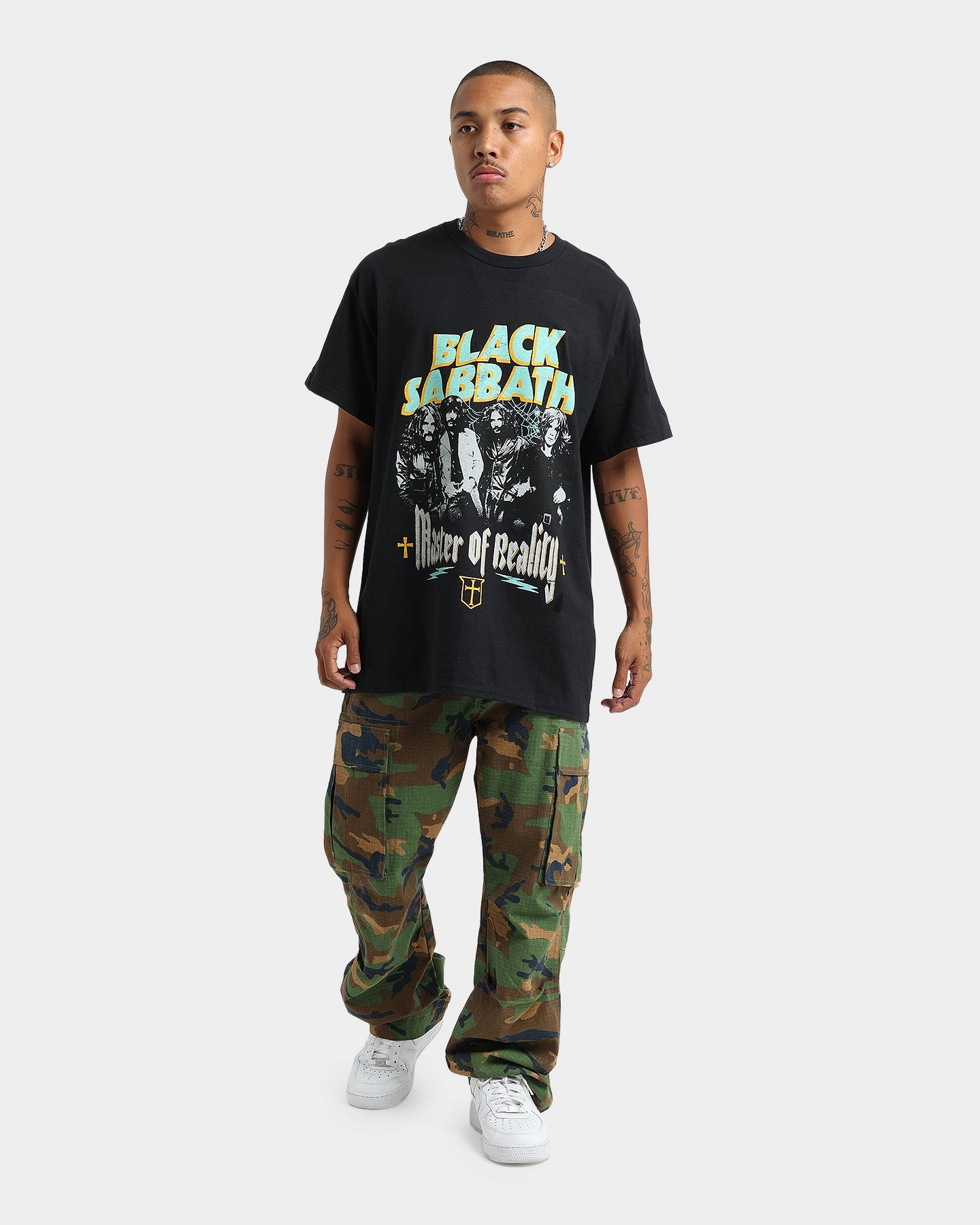 Black Sabbath Master Of Reality Vintage T-Shirt Black