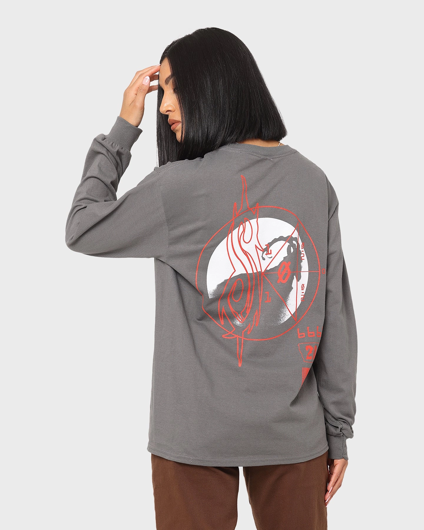 Bravado Iowa Long Sleeve T-Shirt Charcoal