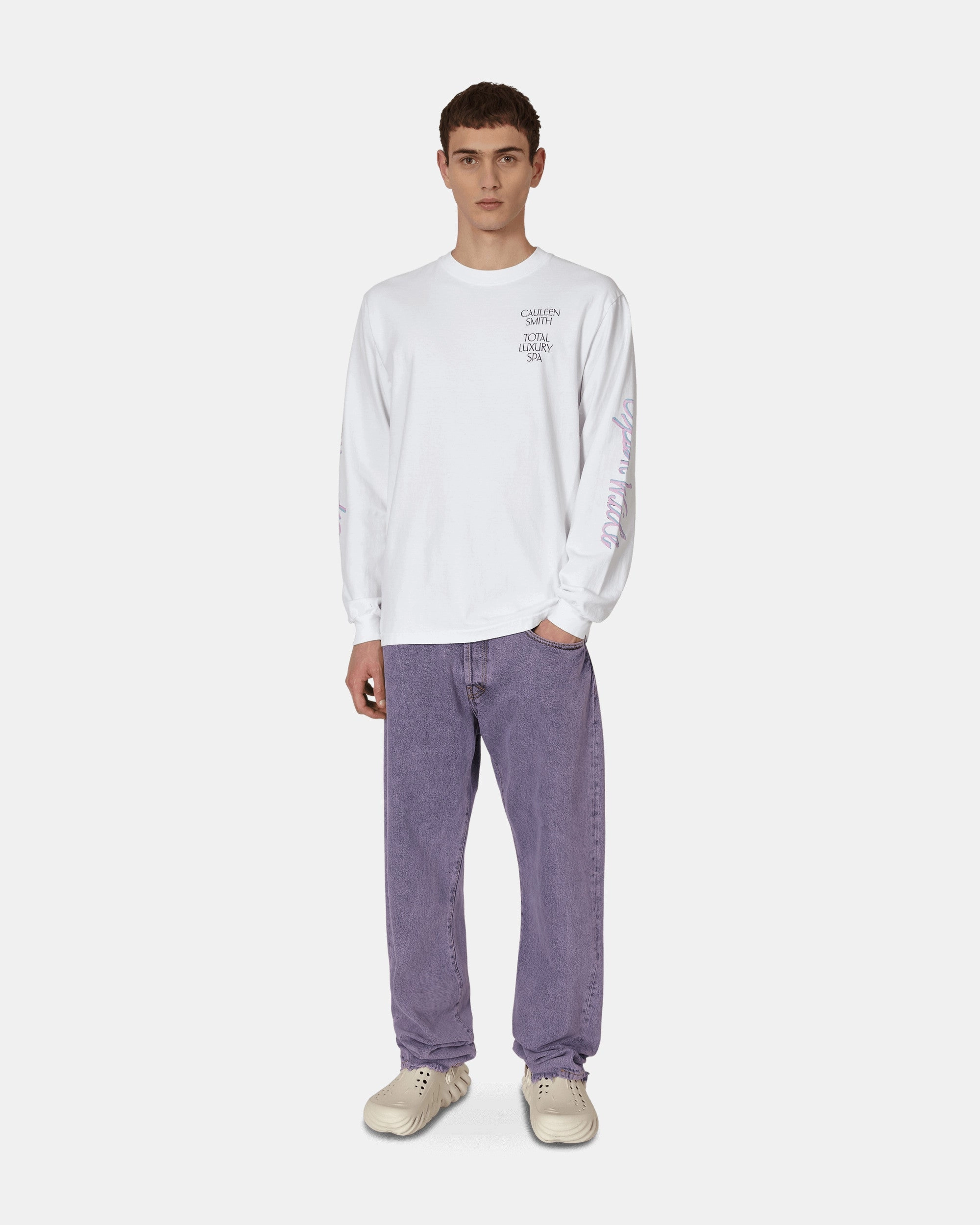 Cauleen Smith Open Wide Longsleeve T-Shirt White