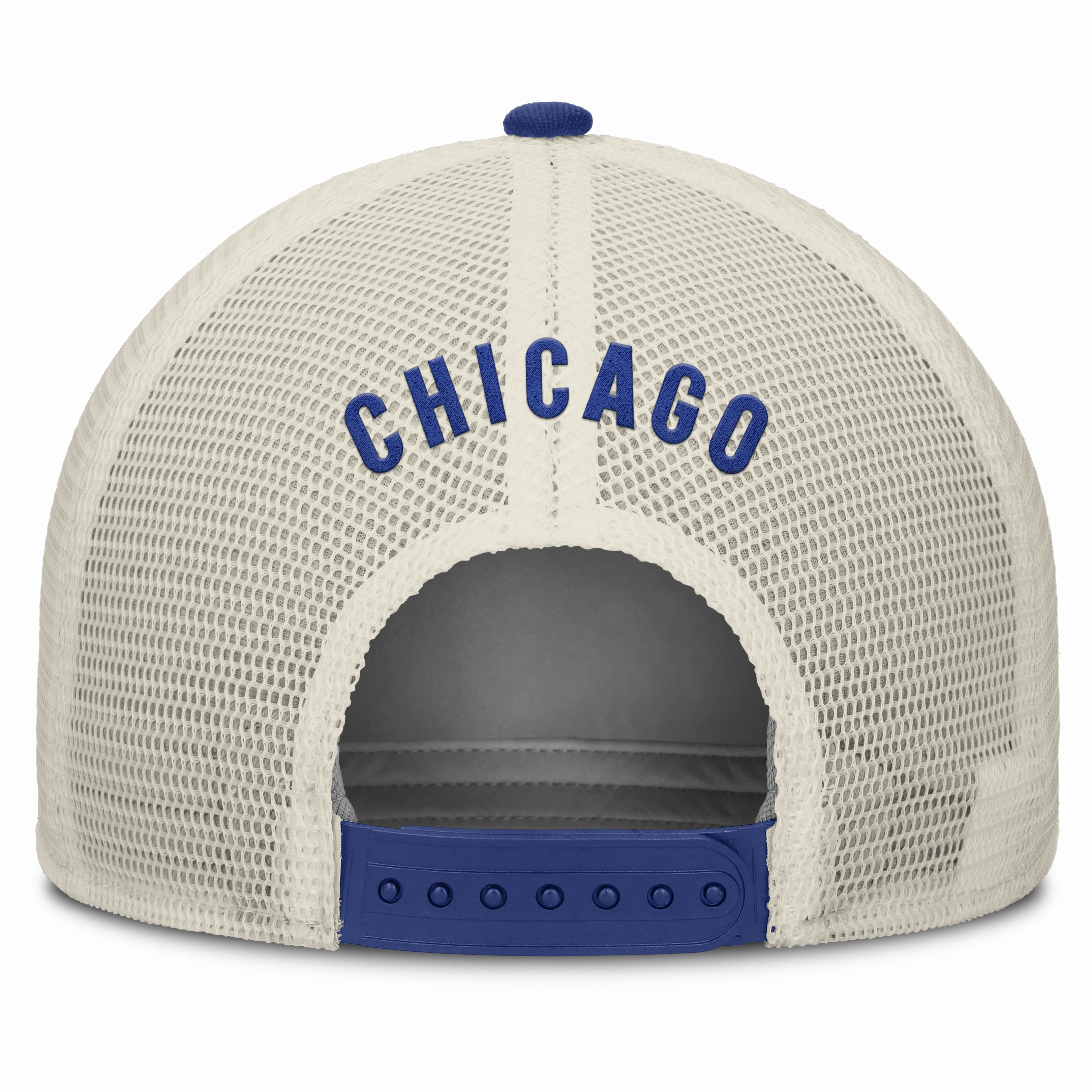 Chicago Cubs Nike Rise Royal Blue Adjustable Snapback Trucker Hat