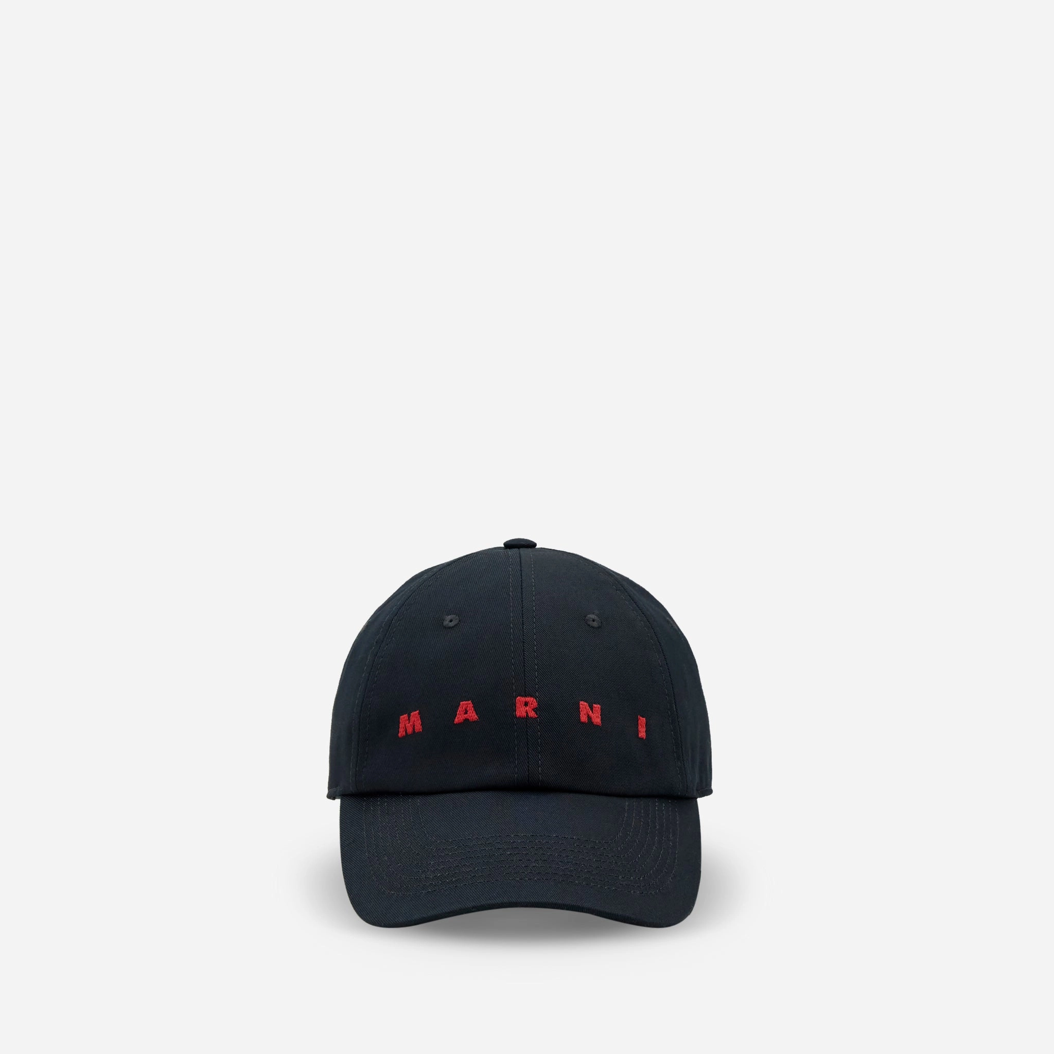 Embroidered Logo Baseball Cap Black