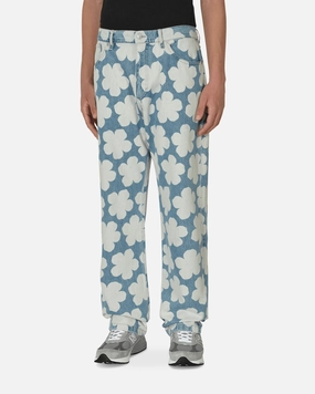 Hana Dots Loose Fit Jeans Blue
