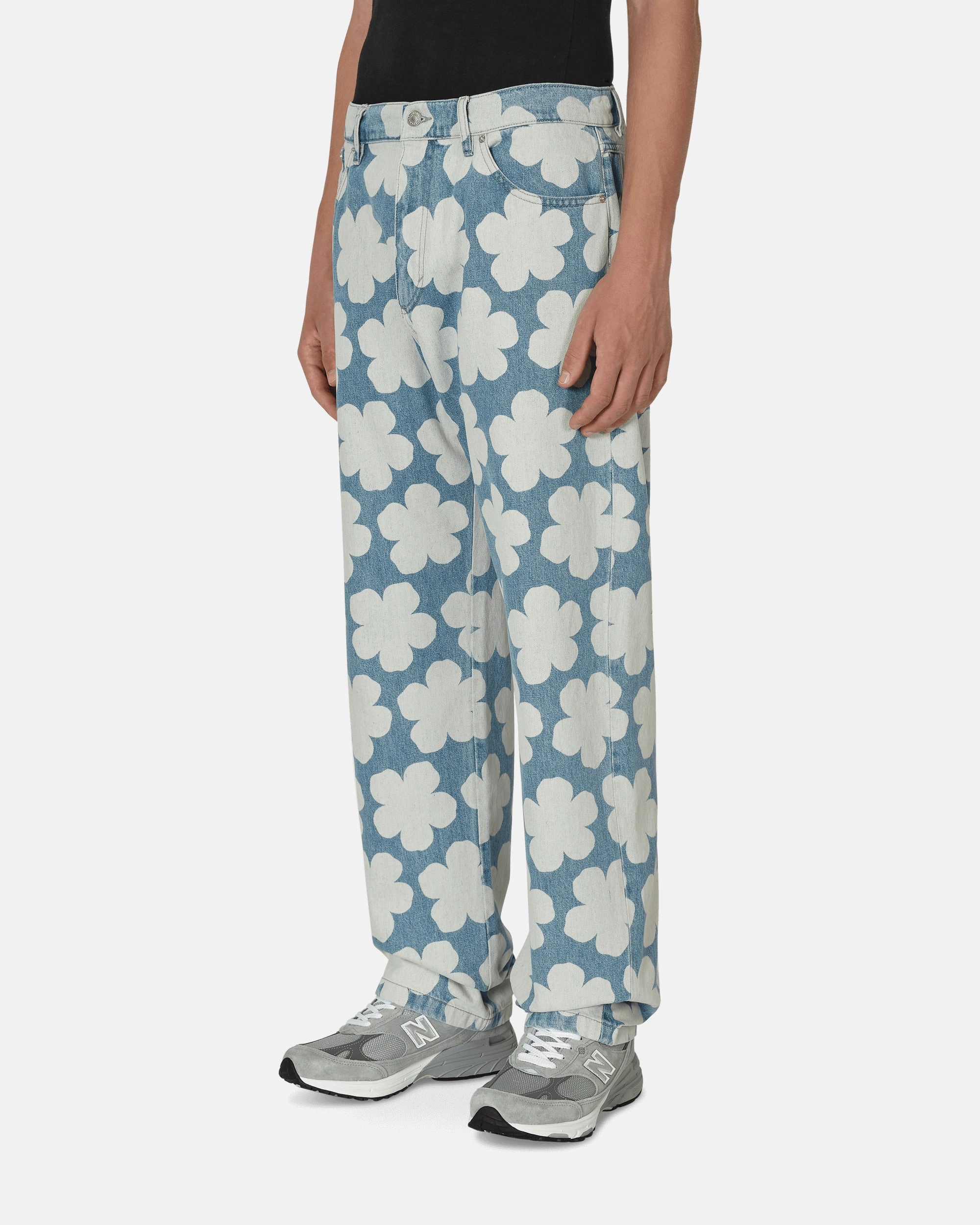 Hana Dots Loose Fit Jeans Blue