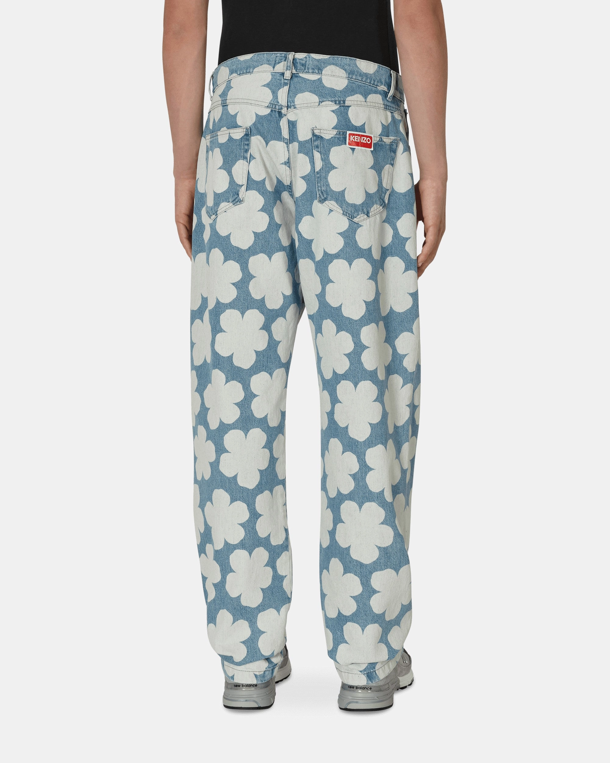 Hana Dots Loose Fit Jeans Blue