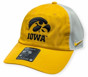 Iowa Hawkeyes Nike Yellow Club Unstructured Adjustable Trucker Hat