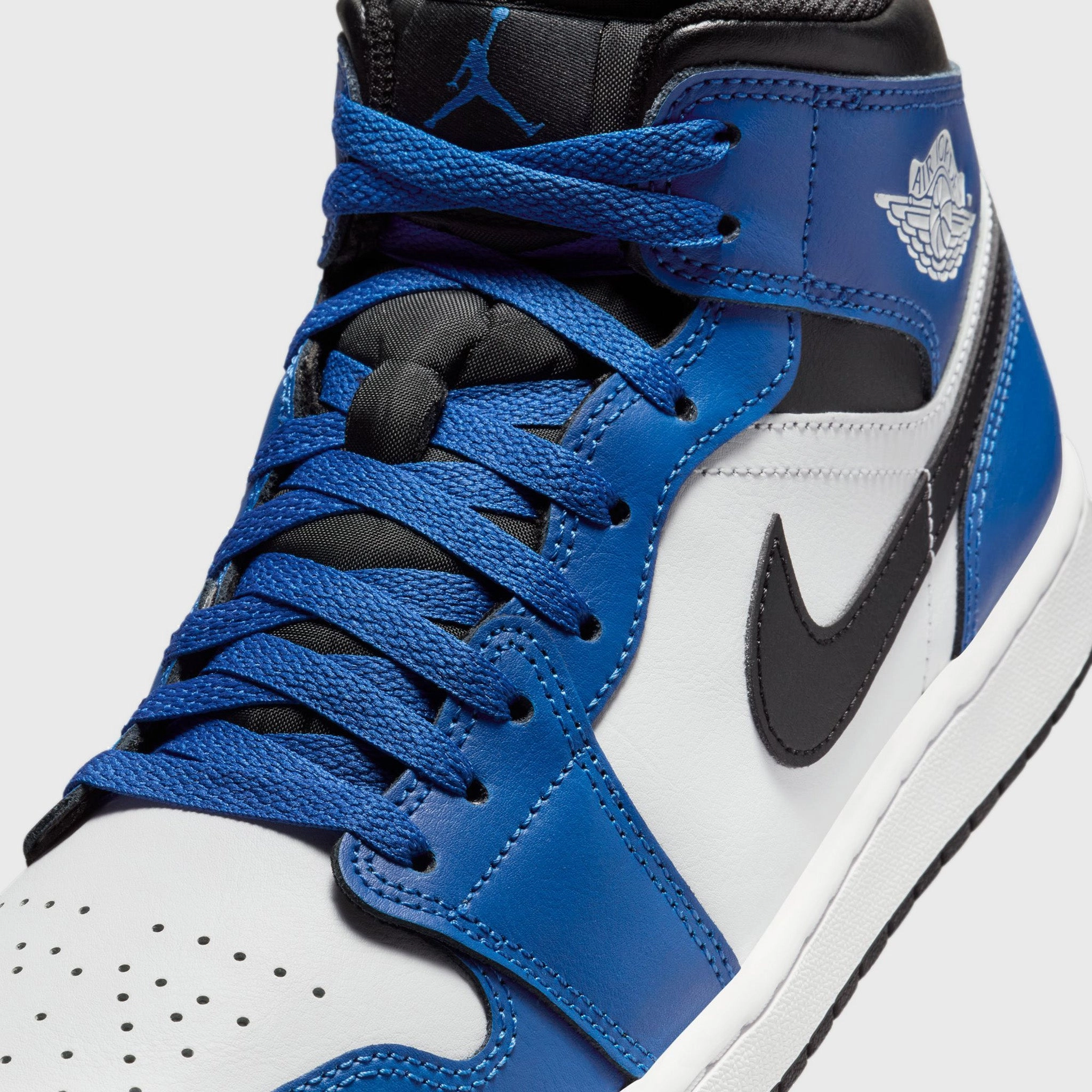 Jordan 1 Mid Game Royal / Black - White