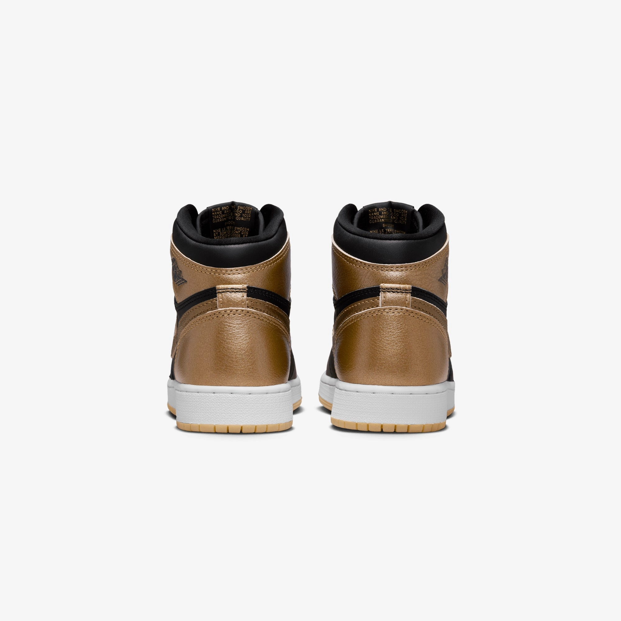 JORDAN | AIR JORDAN 1 HIGH OG (GS) { BLACK/METALLIC GOLD-SAIL
