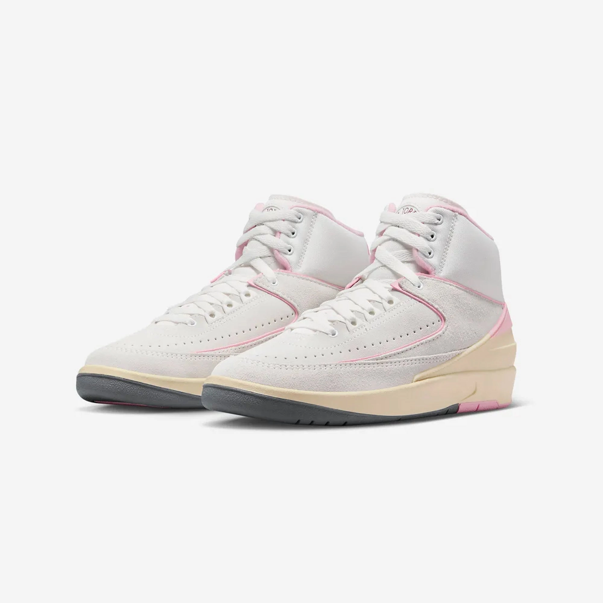 Jordan | AIR JORDAN 2 RETRO  { SUMMIT WHITE/GYM RED-MED SOFT PINK