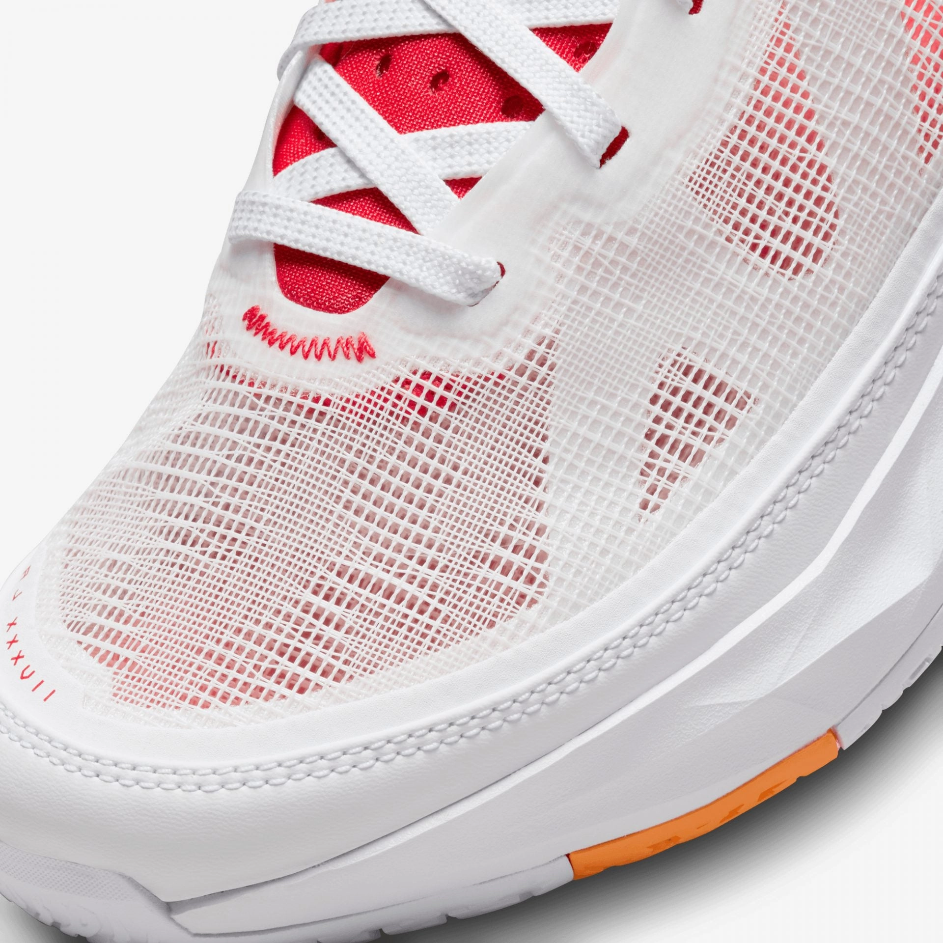 Jordan | AIR JORDAN XXXVII PF  { WHITE/TRUE RED