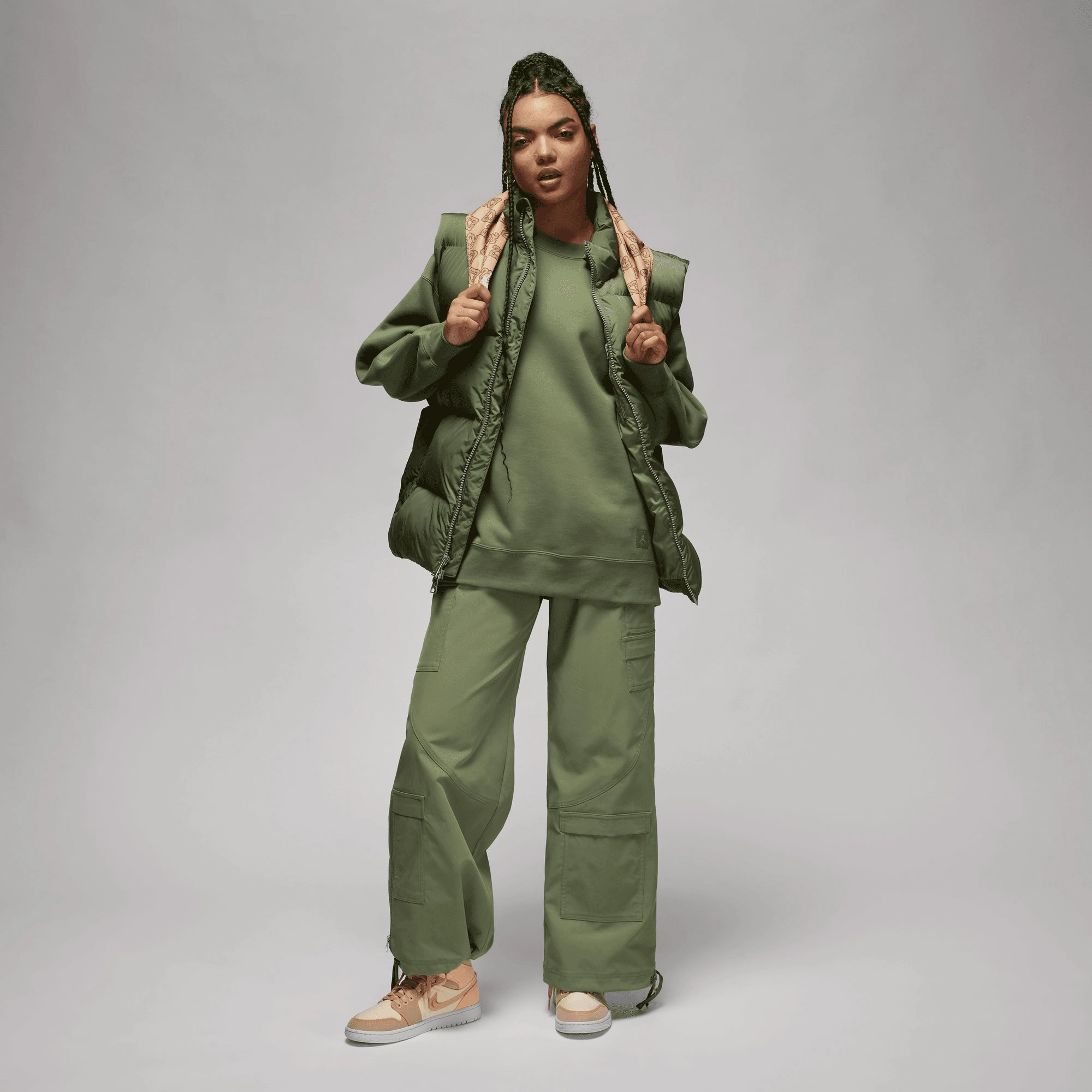 Jordan | FLIGHT FLEECE  { SKY J LT OLIVE