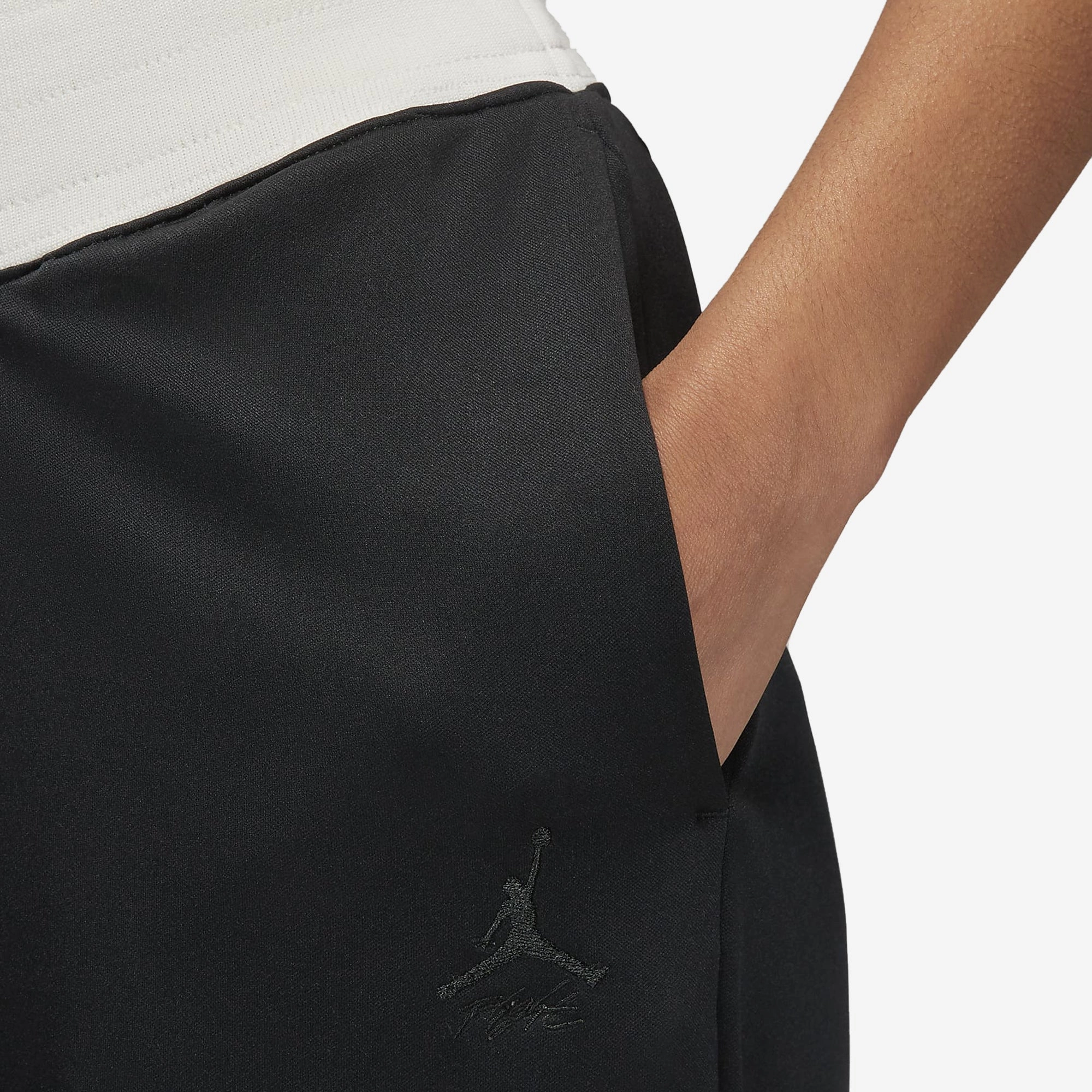 Jordan | (HER)ITAGE SUIT PANTS  { WHITE/BLACK