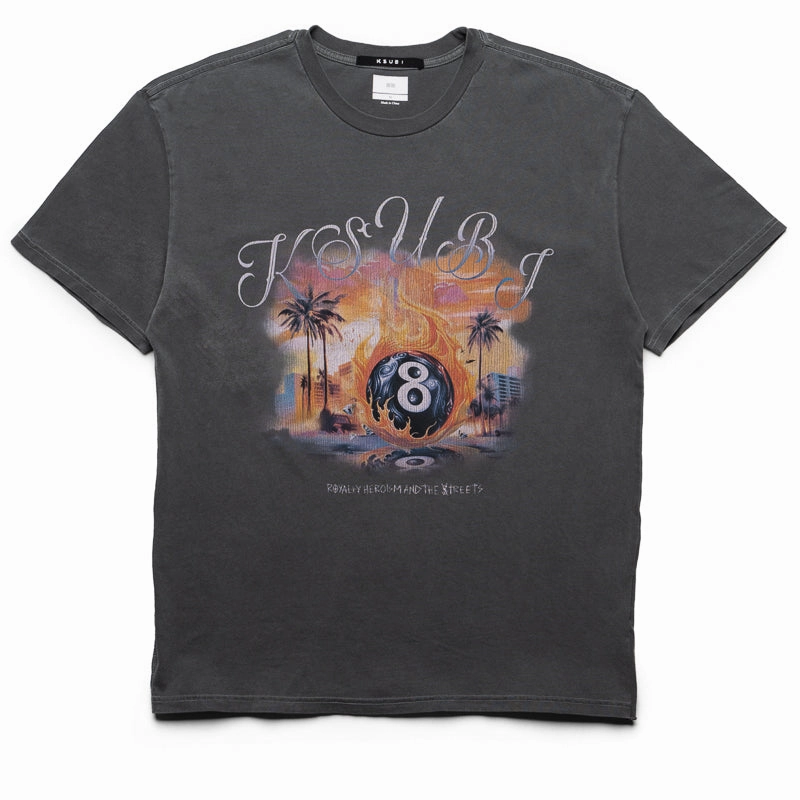 Ksubi World Order Biggie Tee - Charcoal