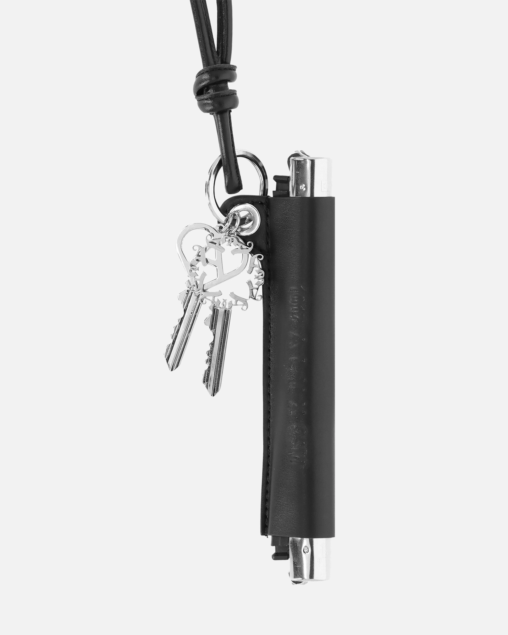 Leather Keychain Black