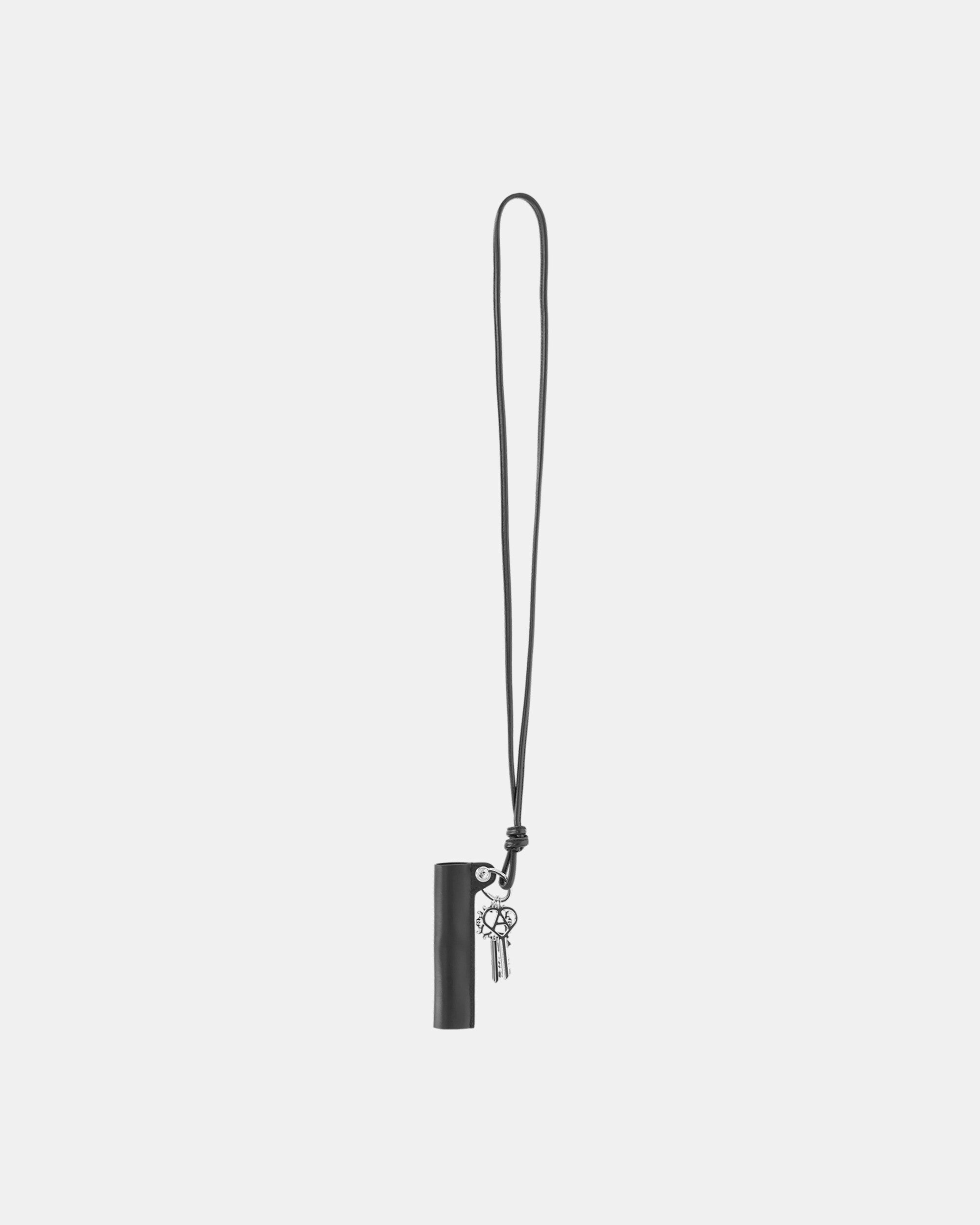 Leather Keychain Black