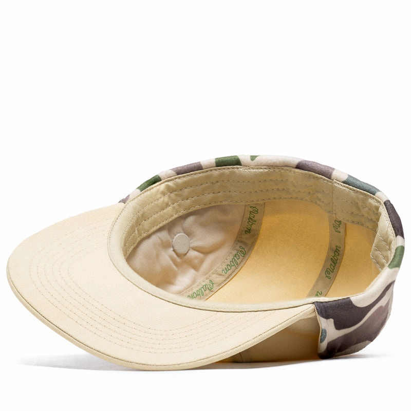 Malbon Golf Blind Ear Flap 5 Panel Hat - Sand