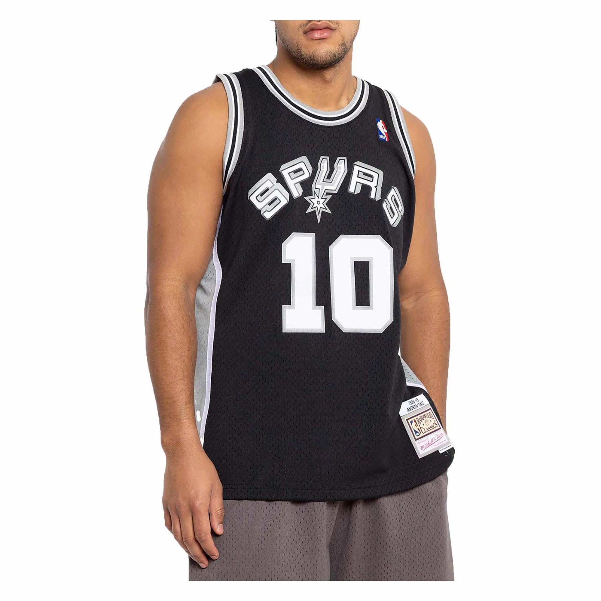 Men's San Antonio Spurs Andrew Gaze 98-99 Road Swingman Jersey