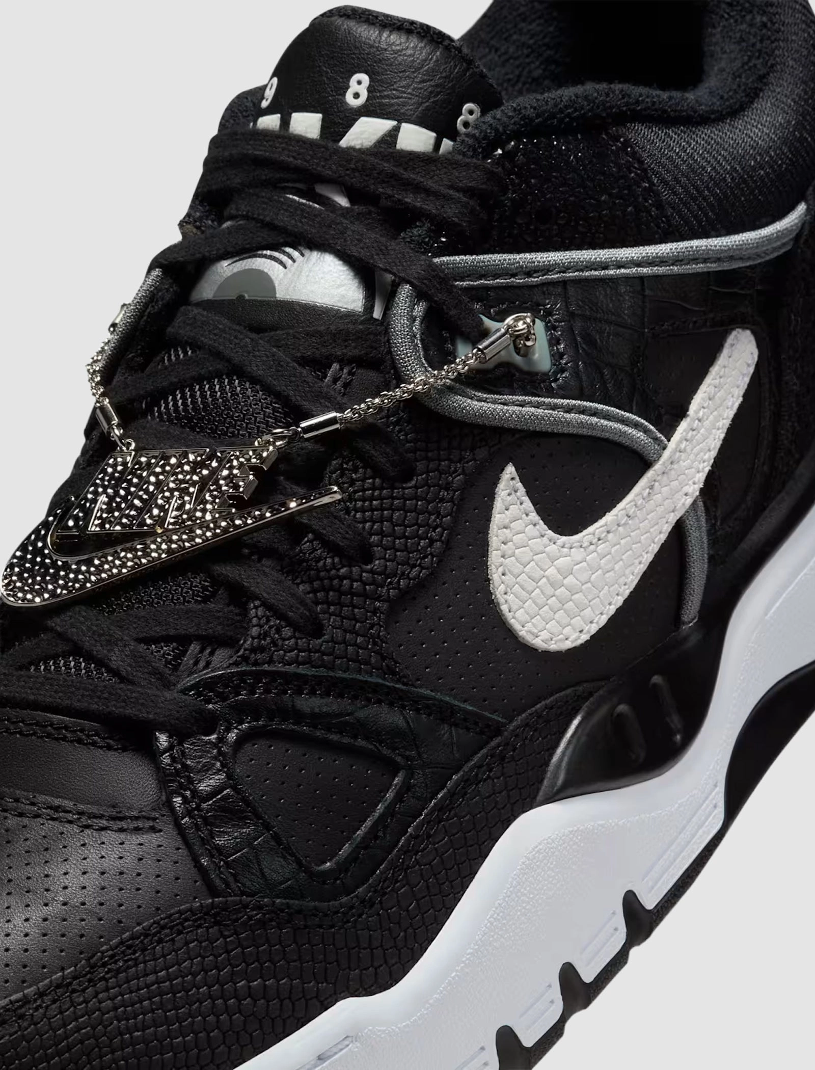 NIGO AIR FORCE 3 LOW BLACK AND WHITE