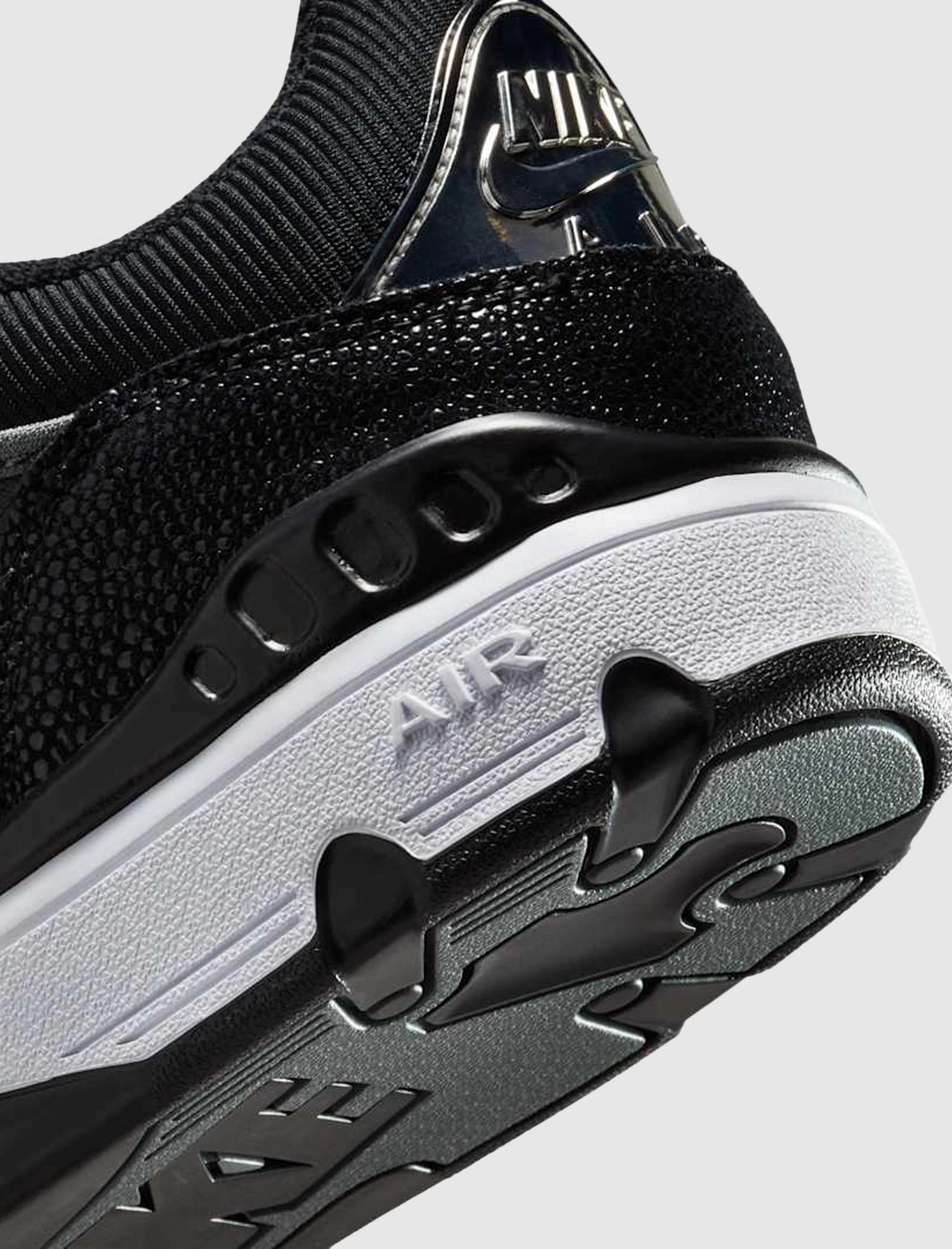 NIGO AIR FORCE 3 LOW BLACK AND WHITE
