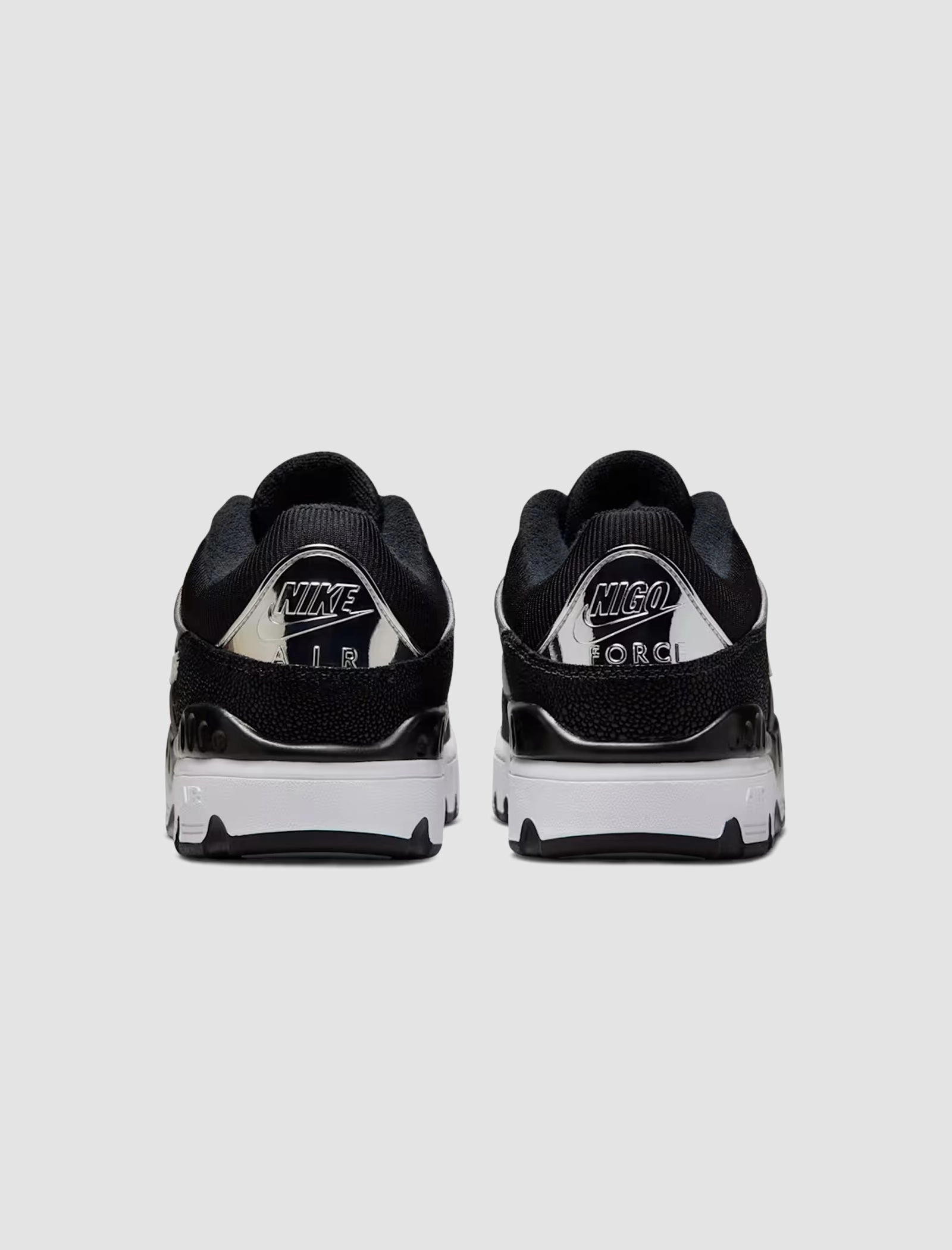 NIGO AIR FORCE 3 LOW BLACK AND WHITE