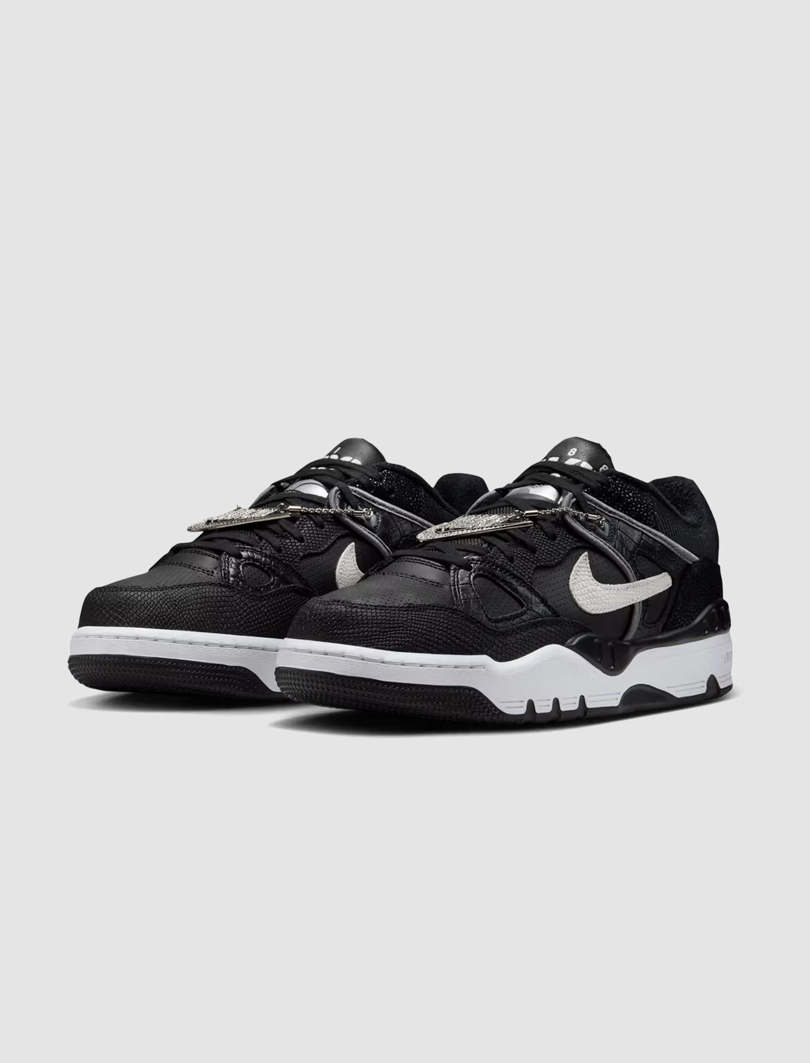 NIGO AIR FORCE 3 LOW BLACK AND WHITE