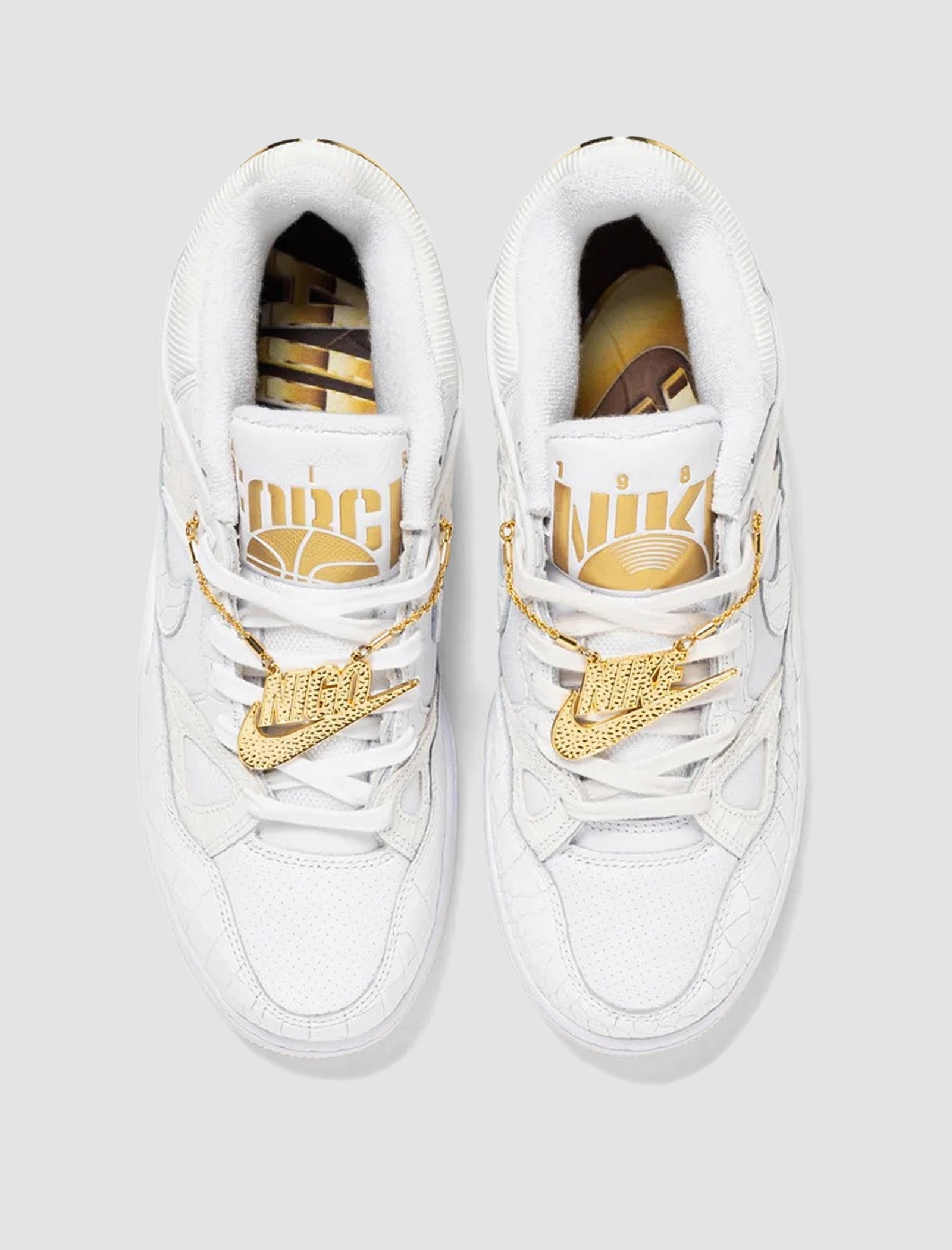 NIGO AIR FORCE 3 LOW WHITE CROC