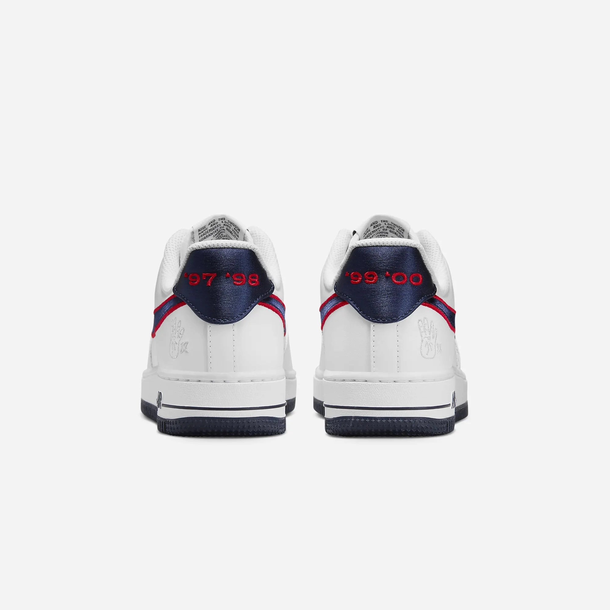Nike | AIR FORCE 1 '07 { WHITE/OBSIDIAN-UNIVERSITY RED-WOLF GREY