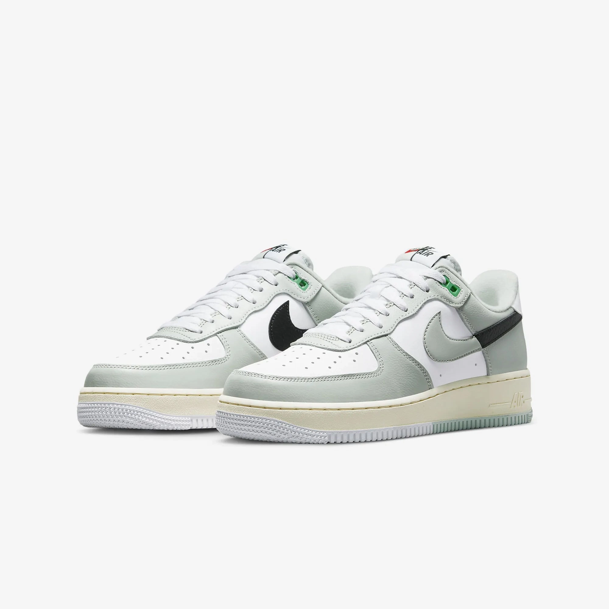 Nike | AIR FORCE 1 '07 LV8 { LIGHT SILVER/BLACK-LIGHT SILVER-WHITE