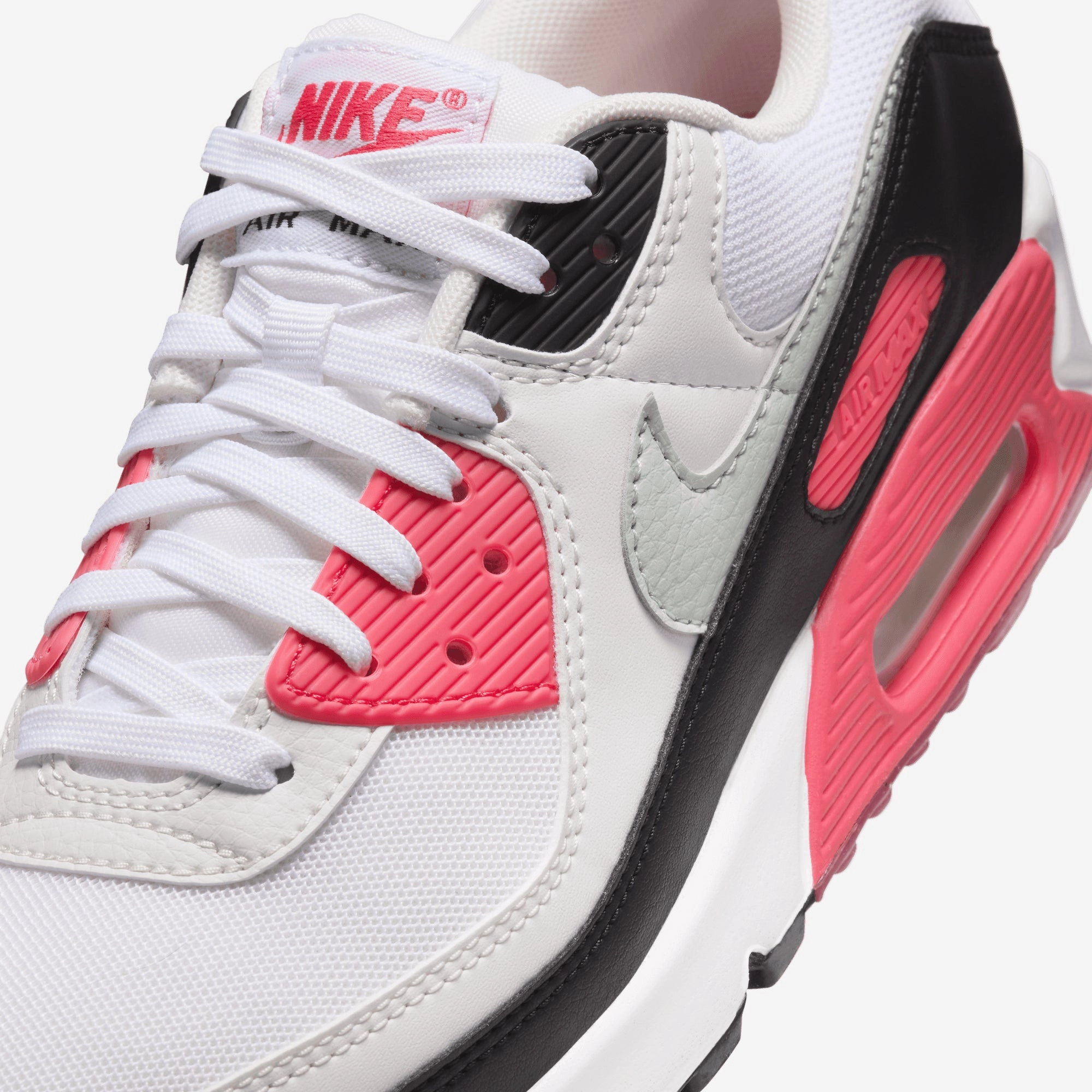 NIKE | AIR MAX 90 { WHITE/LIGHT SILVER-ASTER PINK-BLACK