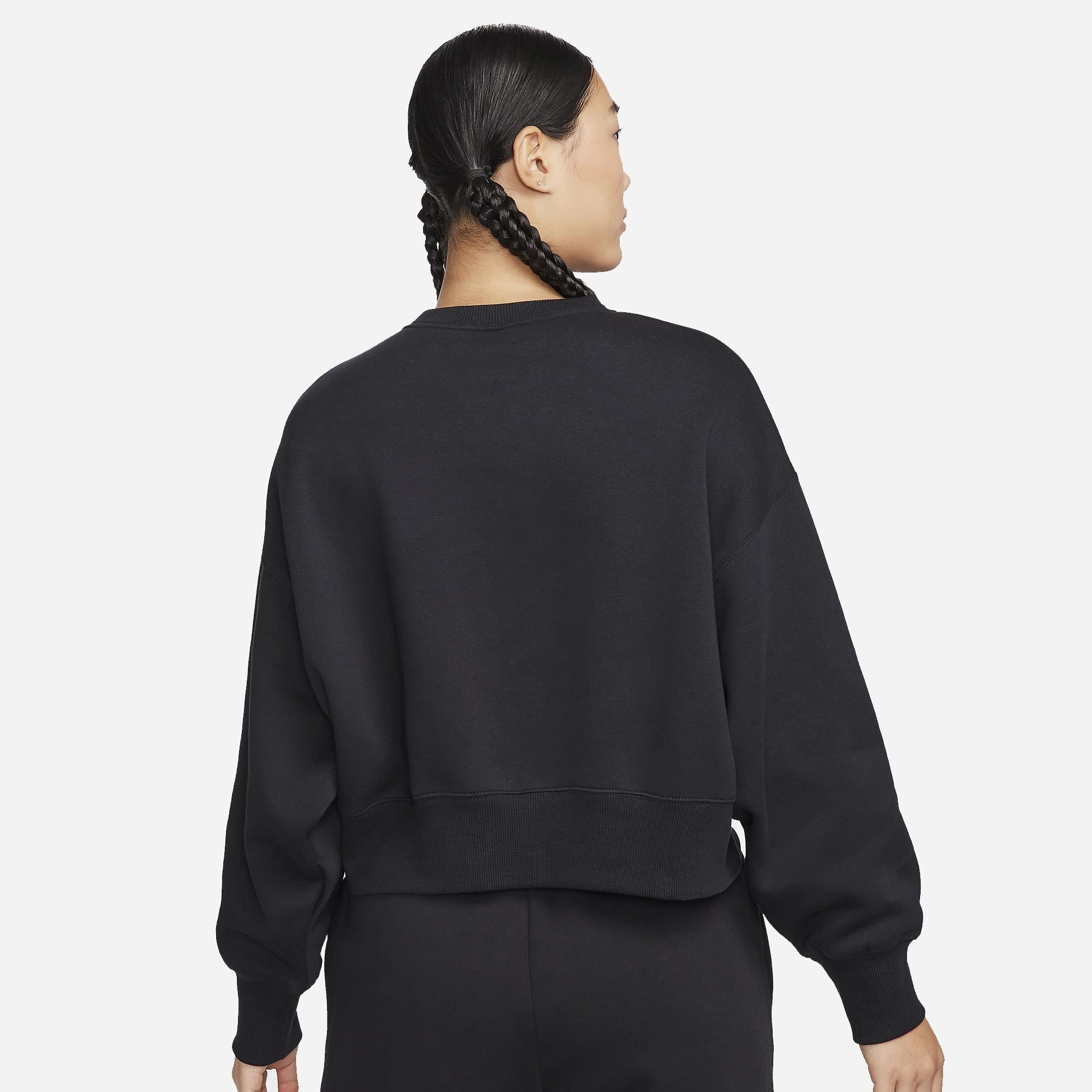 Nike | CREW-NECK FLEECE SWEATSHIRT  { BLACK/SAIL/FIELD PURPLE