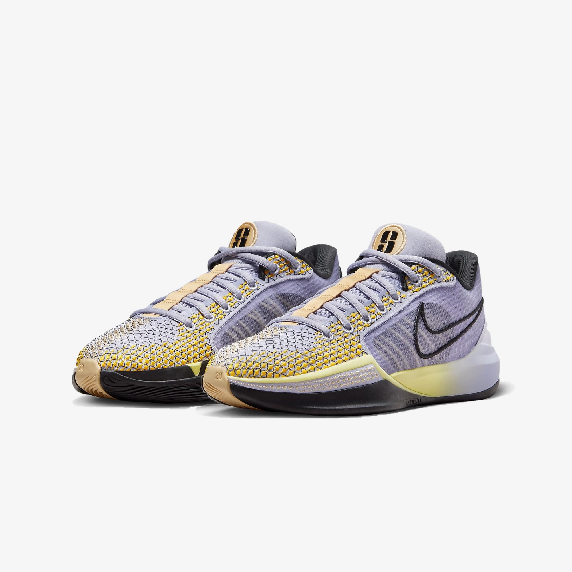 Nike | SABRINA 1 SPARK EP  { OXYGEN PURPLE/BLACK-LEMON CHIFFON