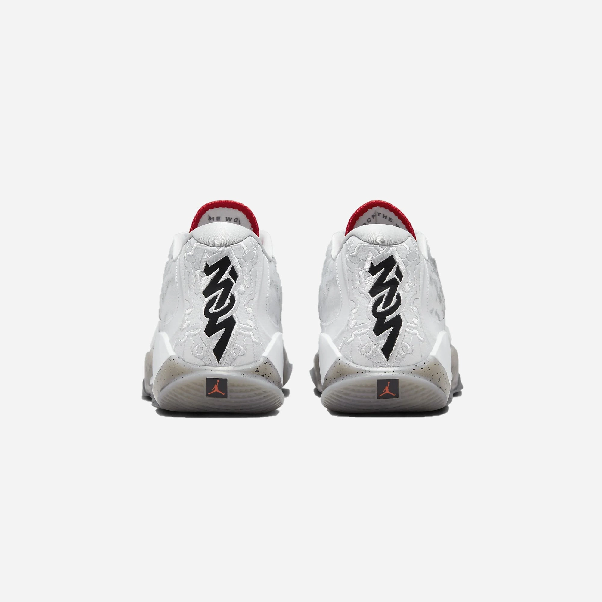 Nike | ZION 3 PF  { WHITE/UNIVERSITY RED-CEMENT GREY