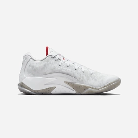 Nike | ZION 3 PF  { WHITE/UNIVERSITY RED-CEMENT GREY