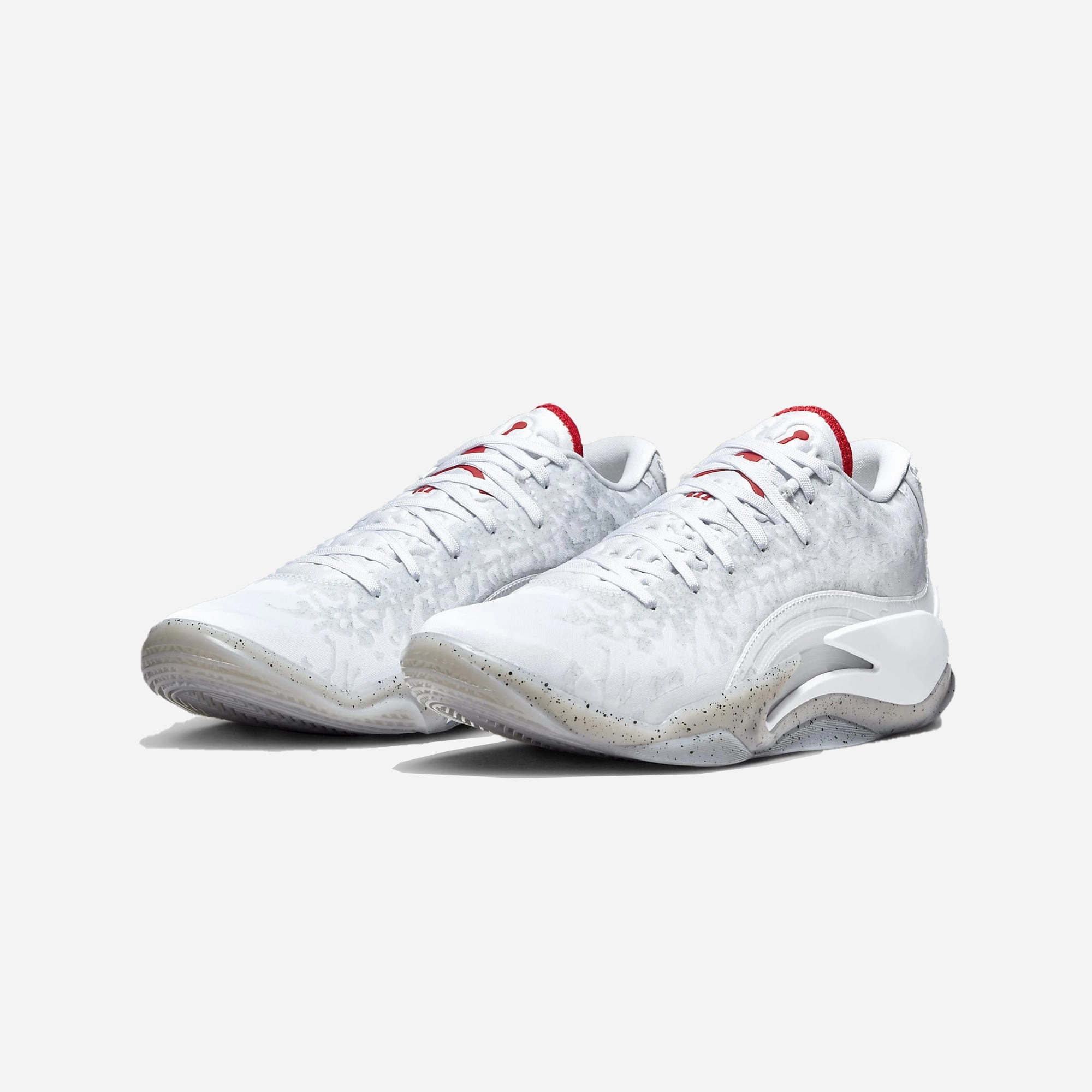 Nike | ZION 3 PF  { WHITE/UNIVERSITY RED-CEMENT GREY