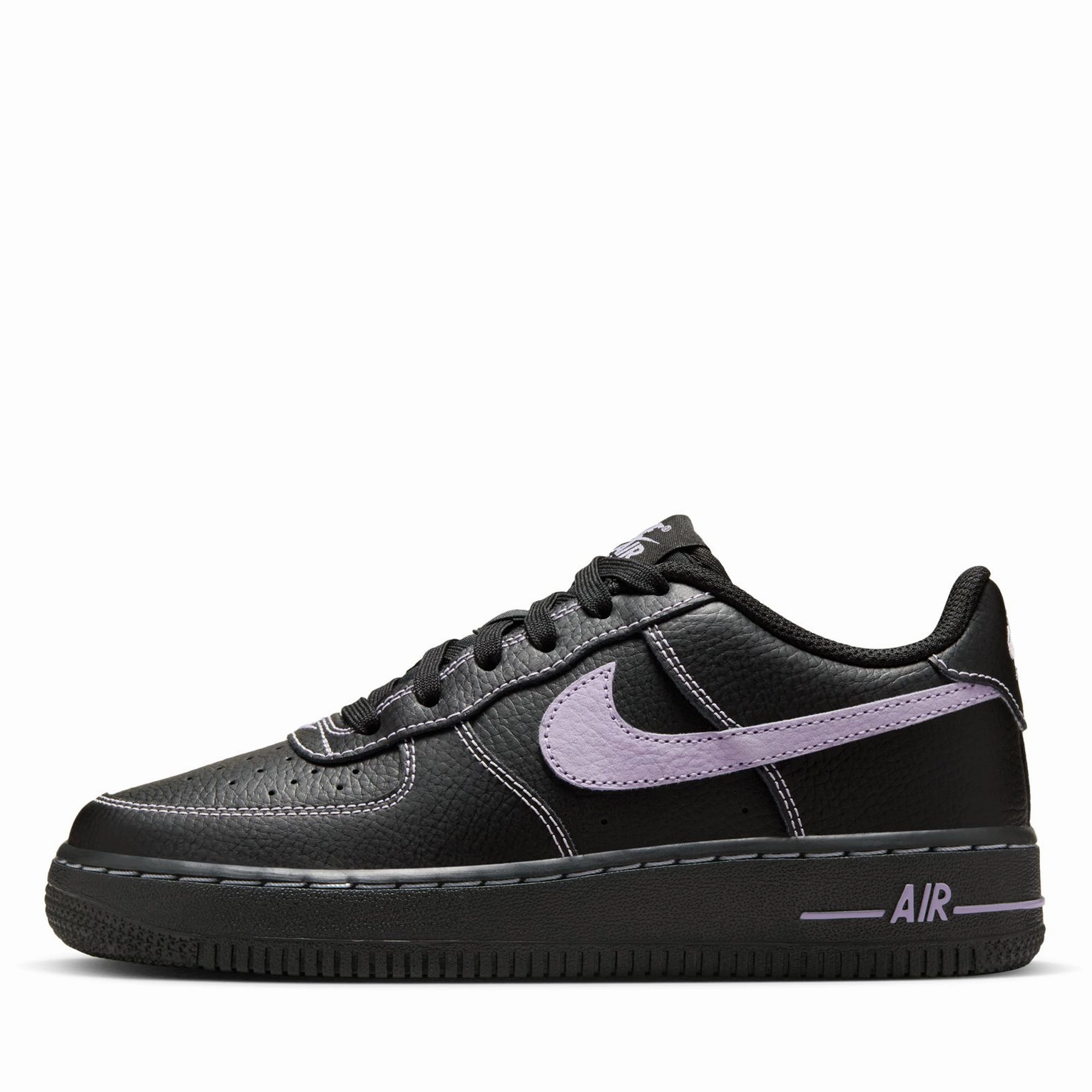 Nike Air Force 1 LV8 (GS) - Black/Hydrangeas