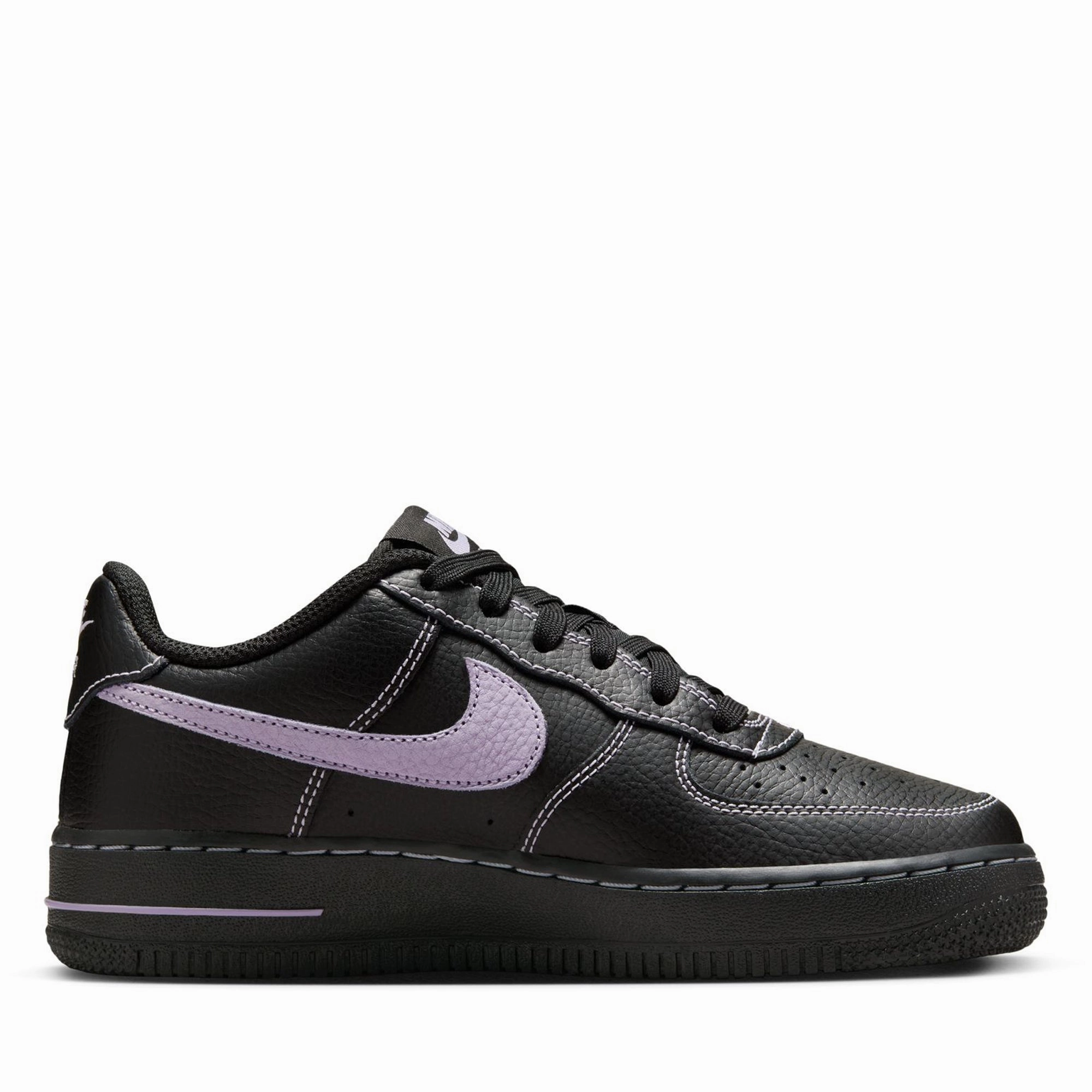 Nike Air Force 1 LV8 (GS) - Black/Hydrangeas