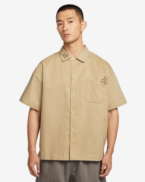 Nike Life Linen Button-Down Top Parachute Beige