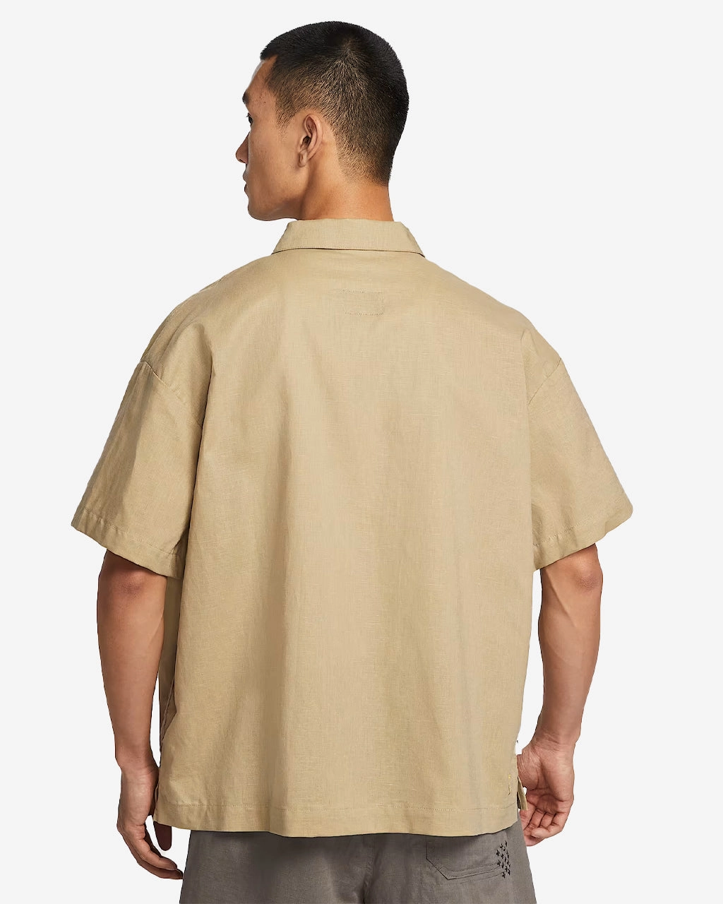Nike Life Linen Button-Down Top Parachute Beige