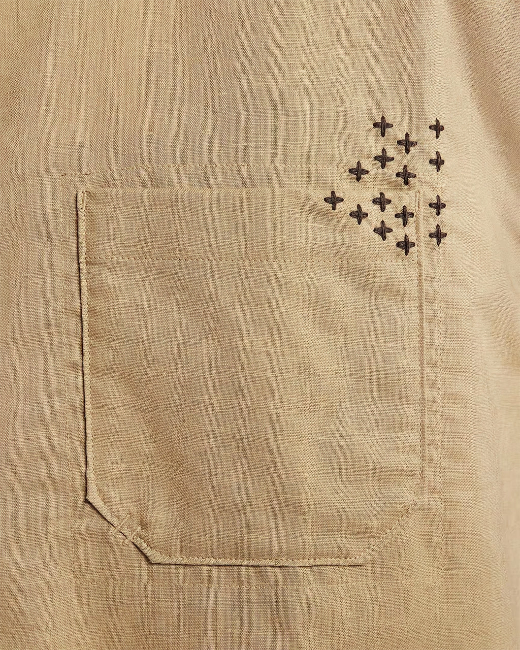 Nike Life Linen Button-Down Top Parachute Beige